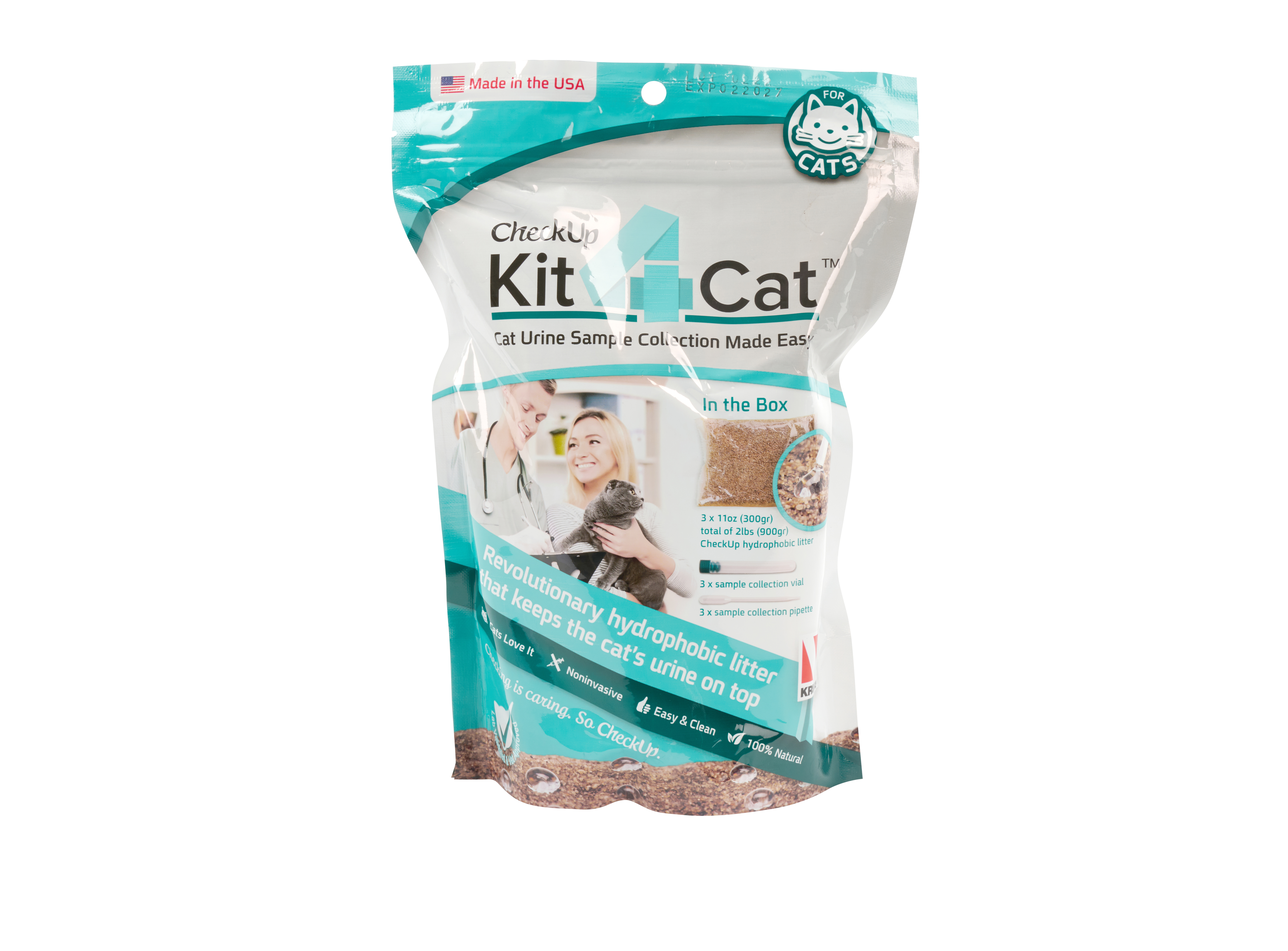 3 Part Box Kit4Cat Cat Urine Sample Collection Sand 