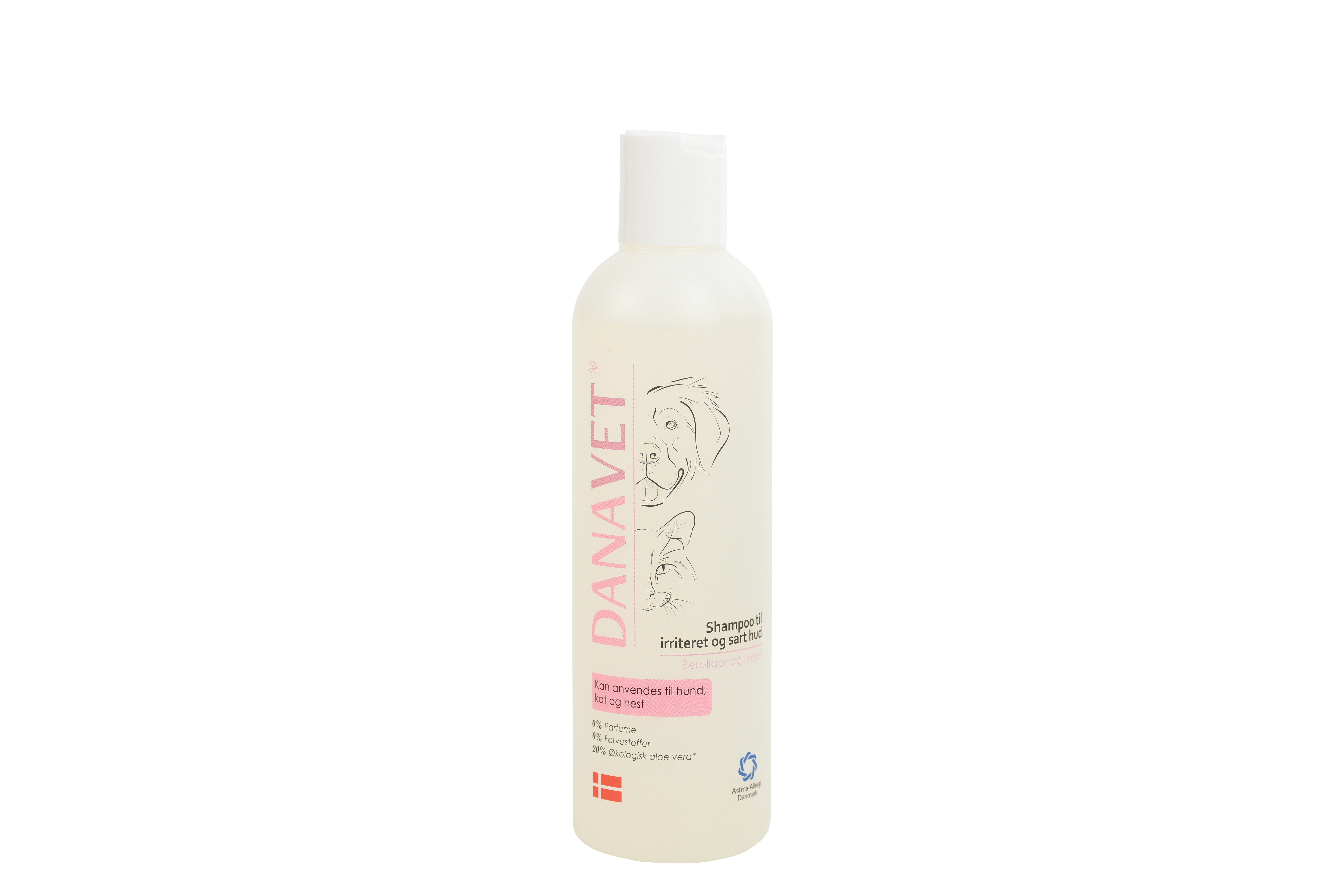 DANAVET Shampoo til sart/irriteret hud, 250 ml