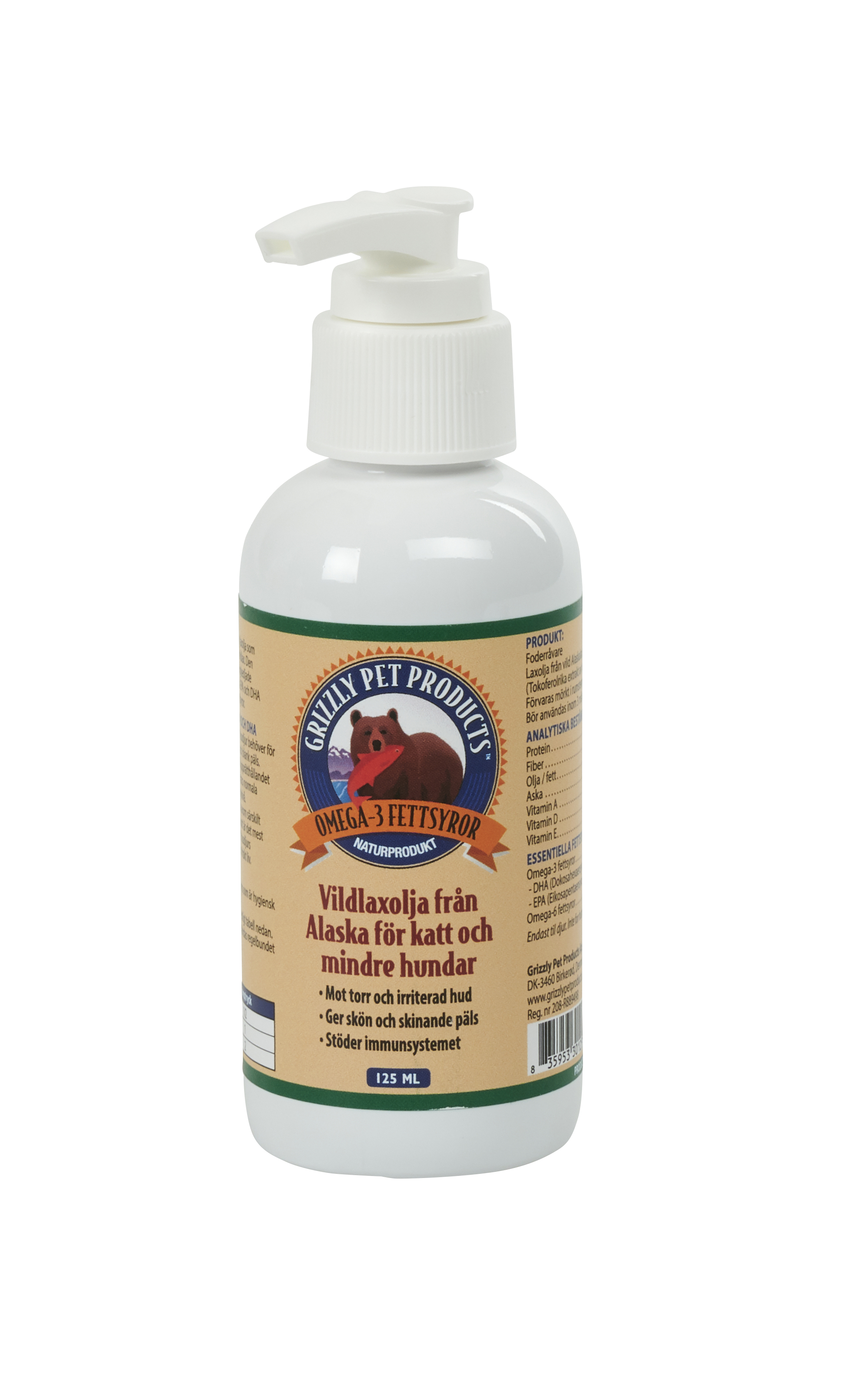Grizzly Vildlakseolie S, 125 ml