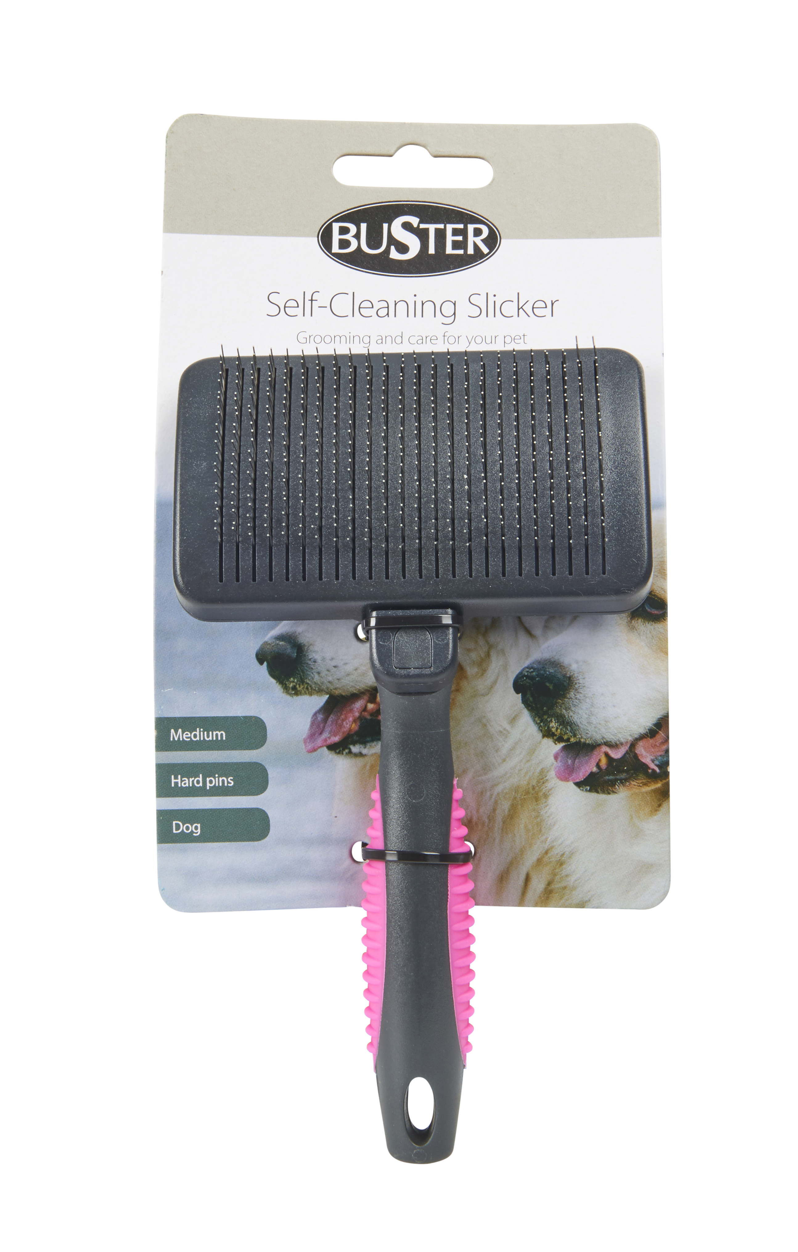 BUSTER self-cleaning slicker hard pins M