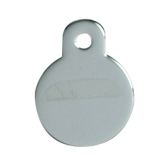 PetScribe bricka cirkel chrome S 25st