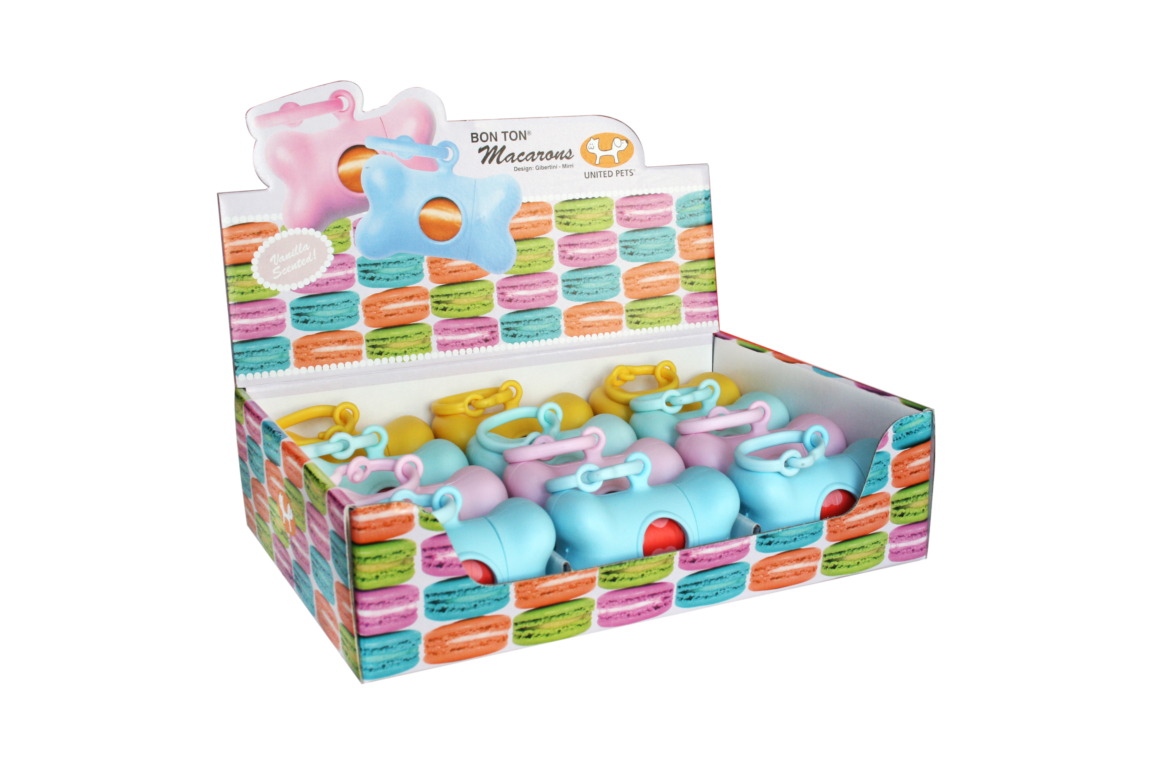 United Pets Bon Ton Macarons, display m/12 stk. ass.