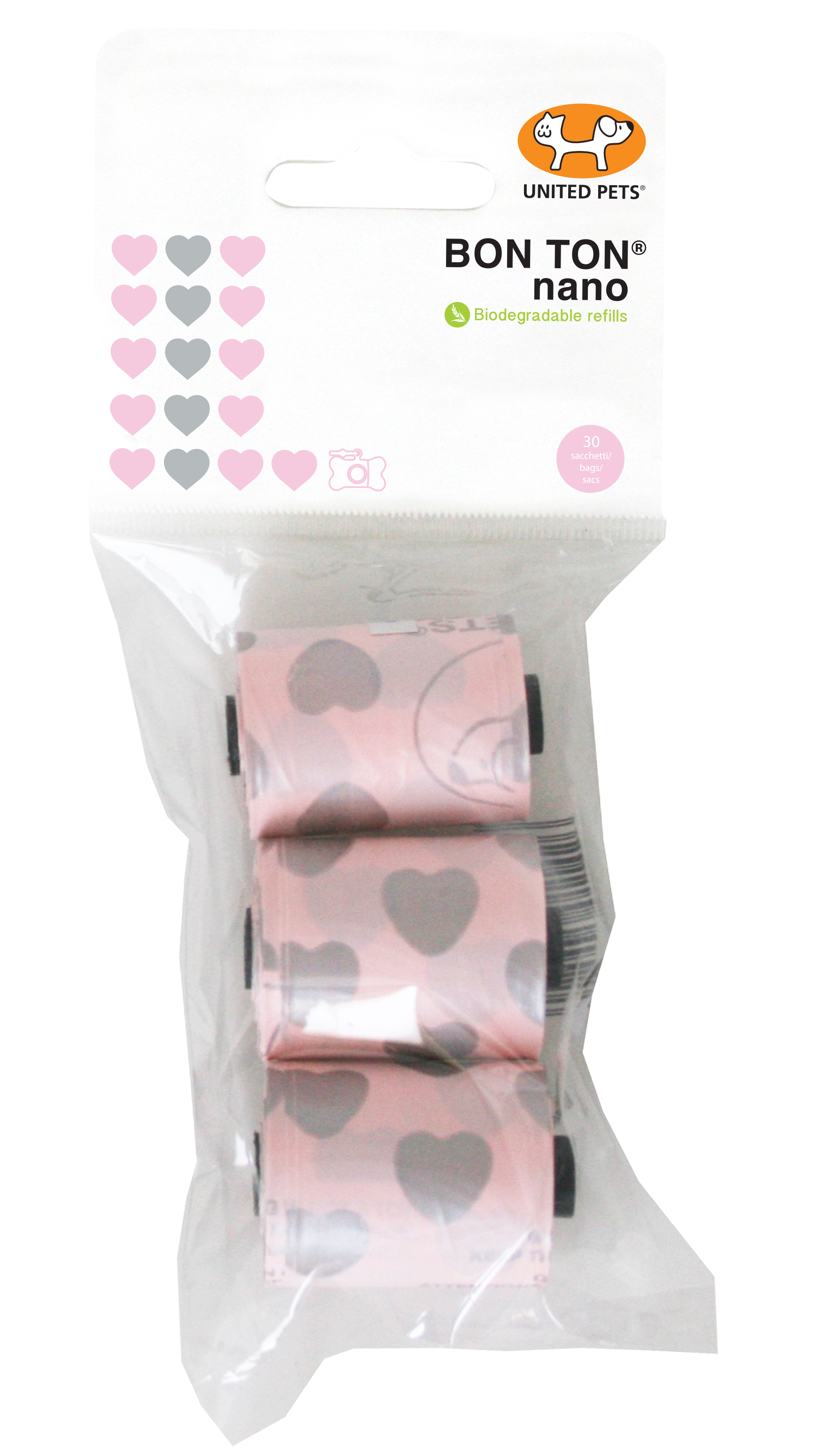 Bon Ton Nano refill bajspåsar rosa 3x10st