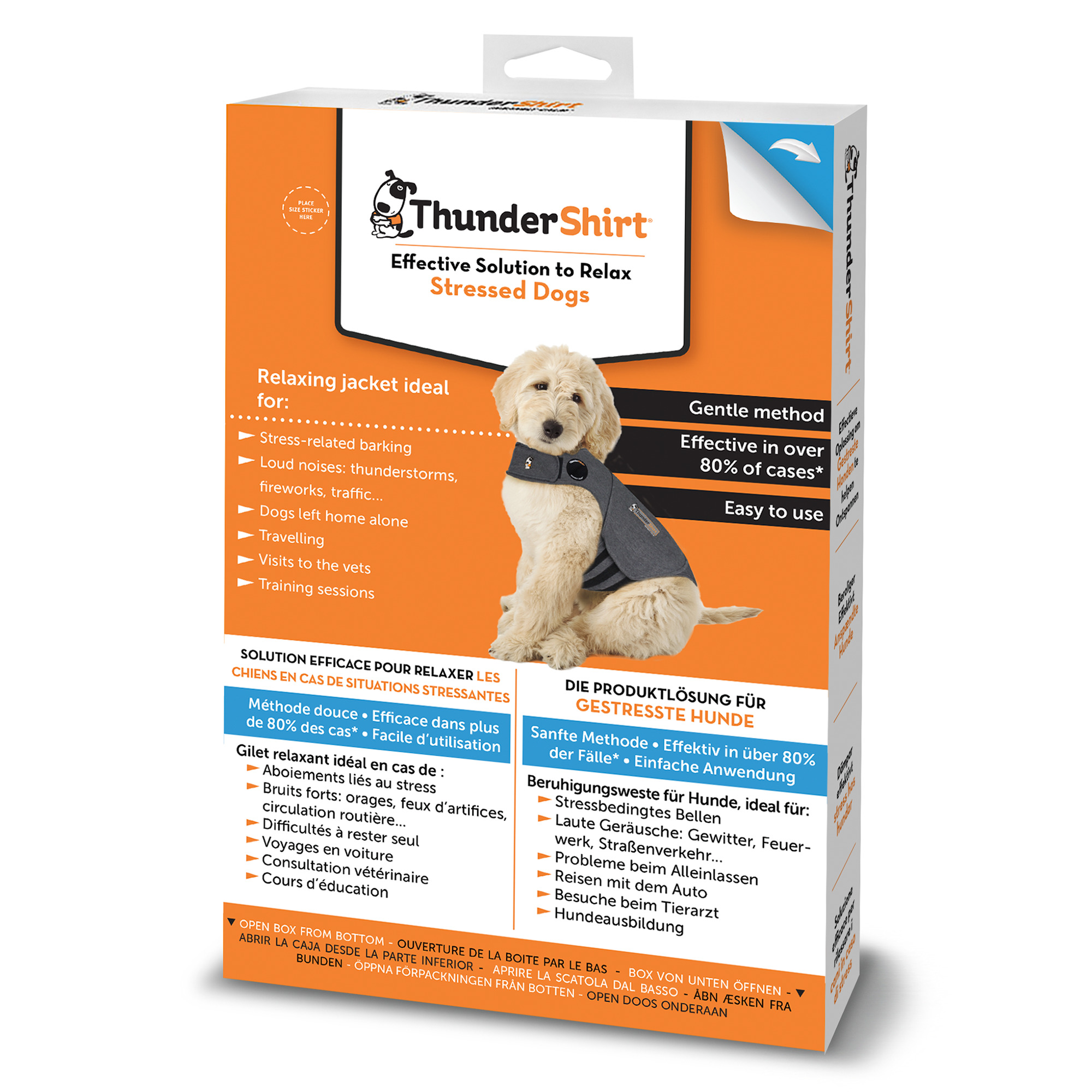 Thundershirt, grå, M (11-18 kg)