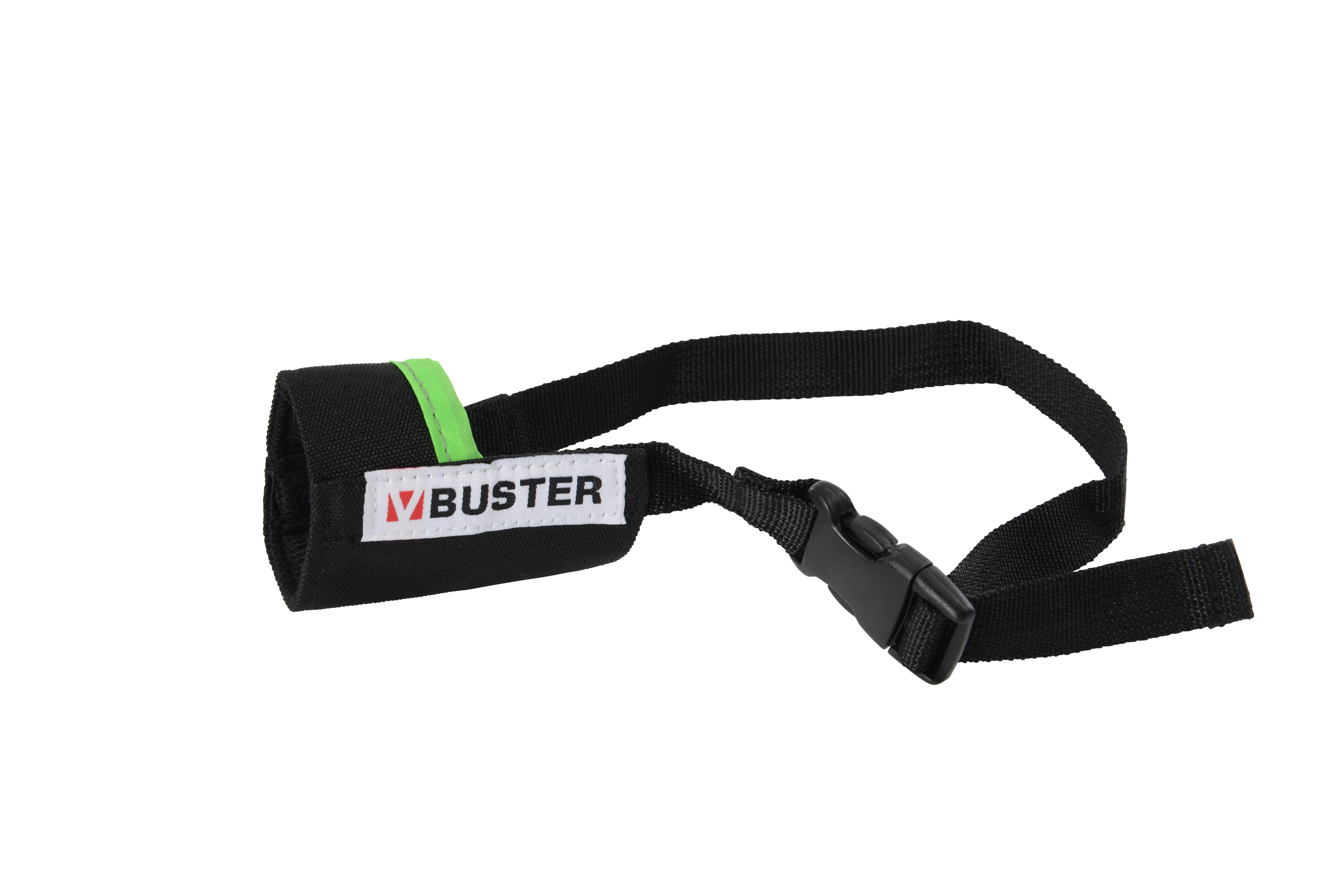 BUSTER Easy-ID nylon dog muzzle, M, Lime