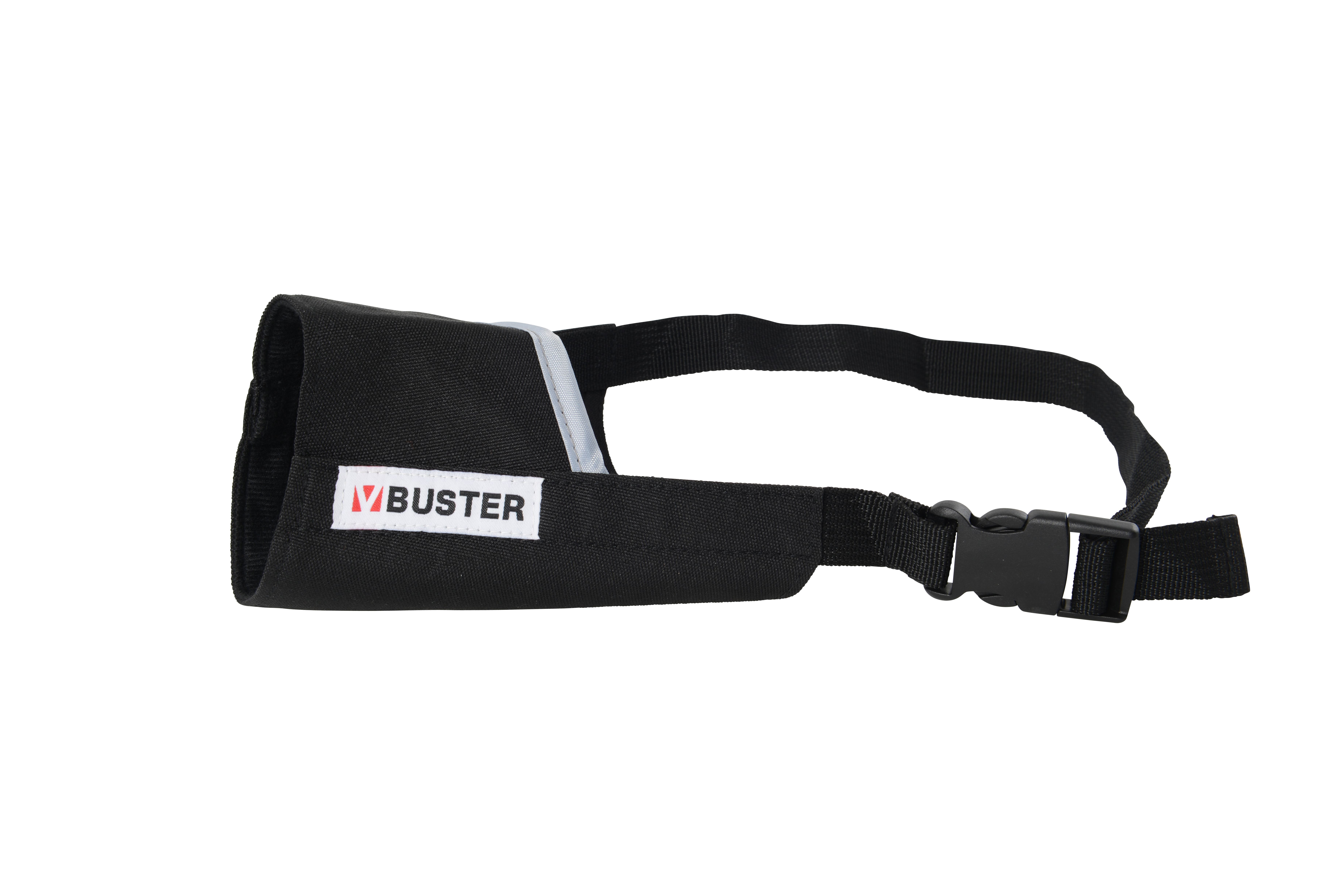 BUSTER Easy-ID nylon dog muzzle, XXL, grey