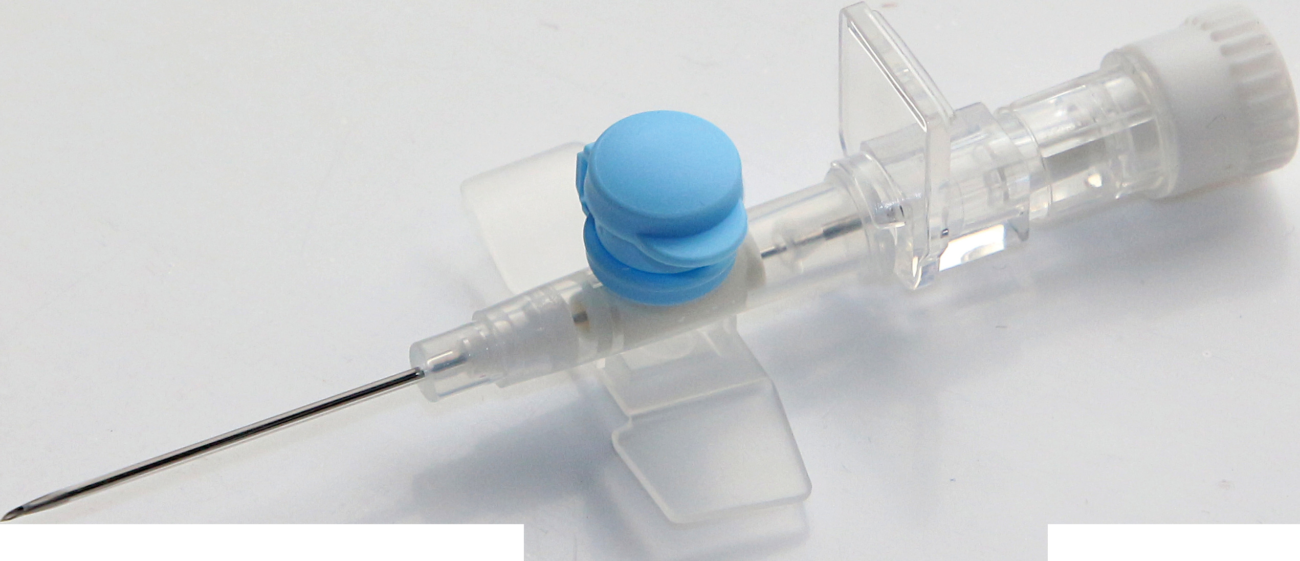 CVET IV-kateter med injektionsport och vingar, G22, 25 mm, Ø0,9 mm, blå, 50 st.