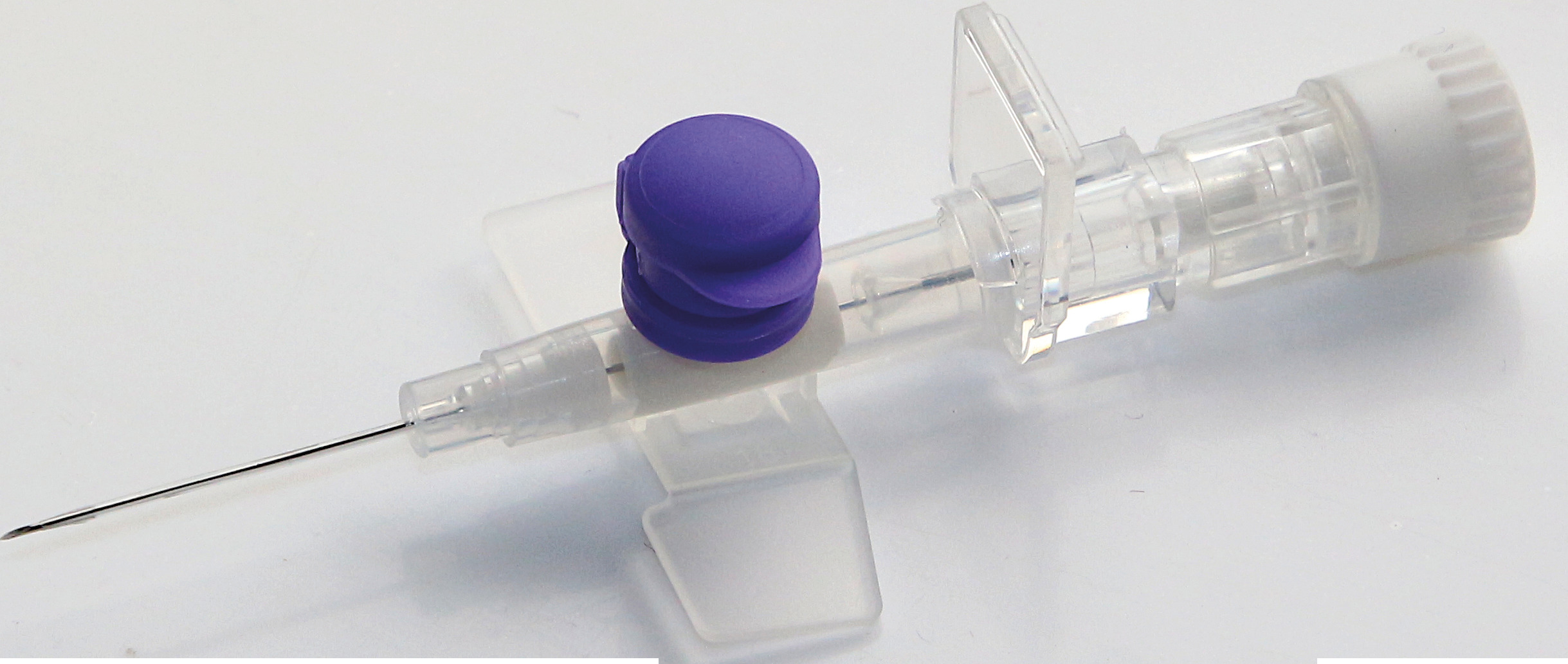 CVET I.V. Kateter med Injektionsport og Vinger, G26, violet, 0,64 mm, 19 mm, 50 stk.