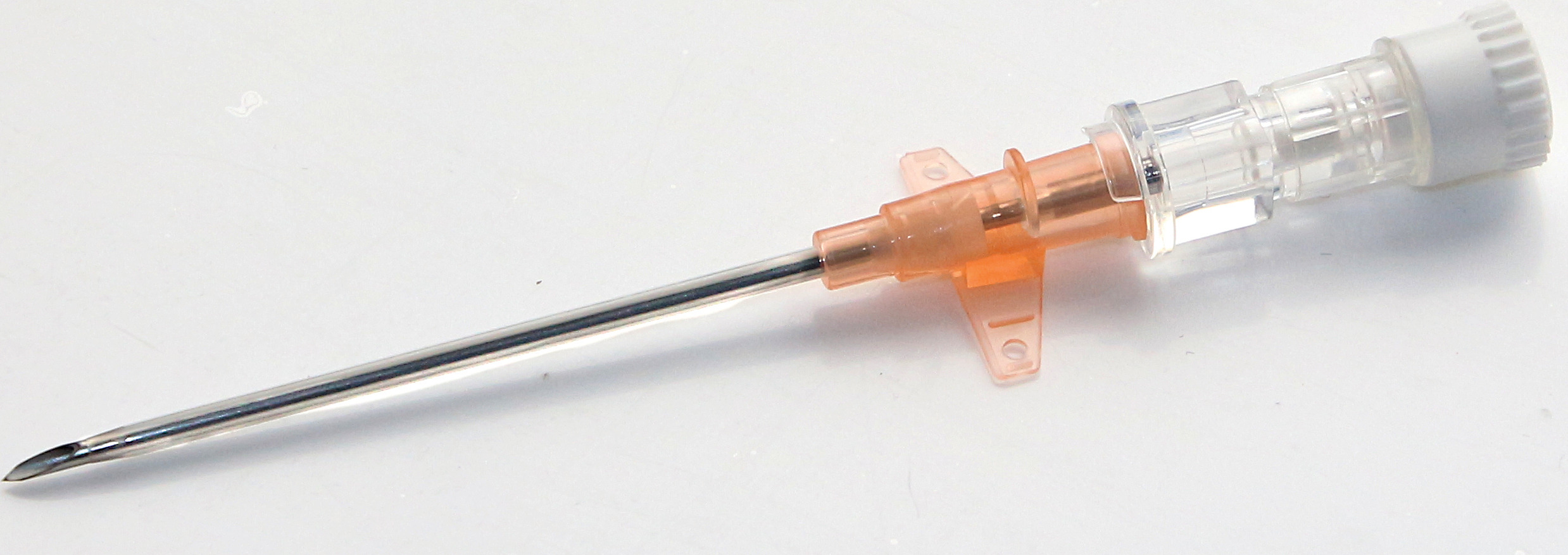 CVET I.V. Kateter uden Injektionsport, med vinger, lige, G14, 45 mm, orange, 50 stk.