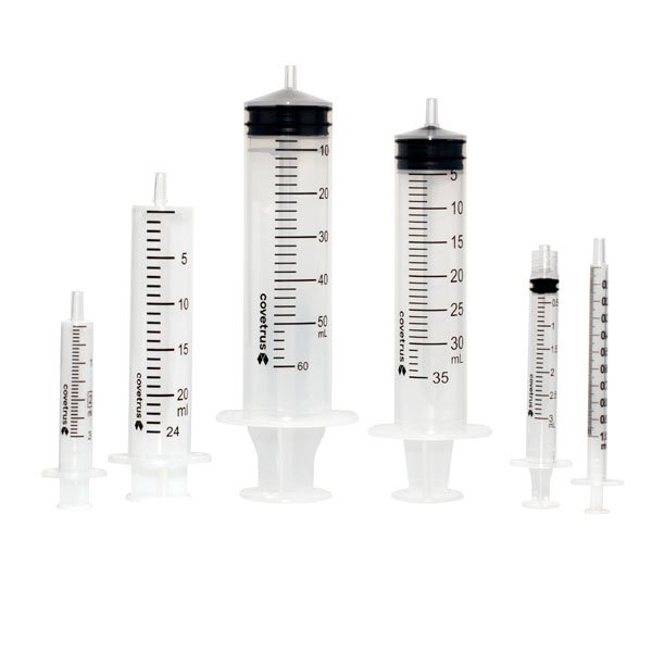 CVET ECO Eng. Sprøjte, 3-komp., Luer center, 1 ml, 100 stk.