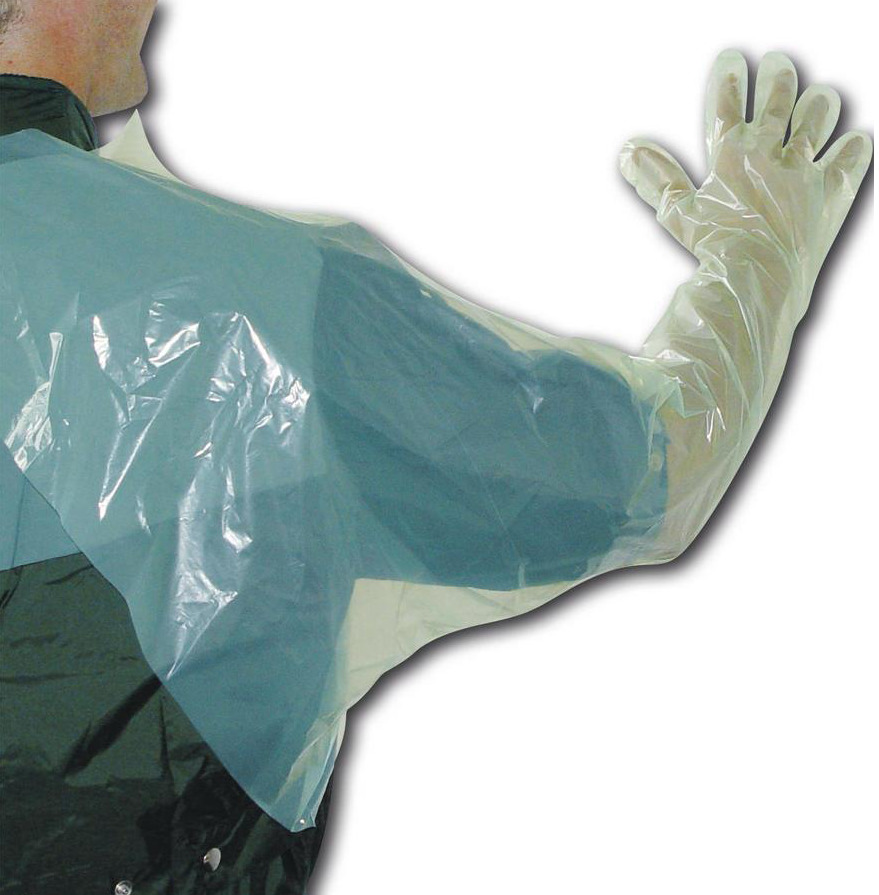 CVET Veterinærhandsker, med skulderbetræk, blød, grøn, 50 stk.