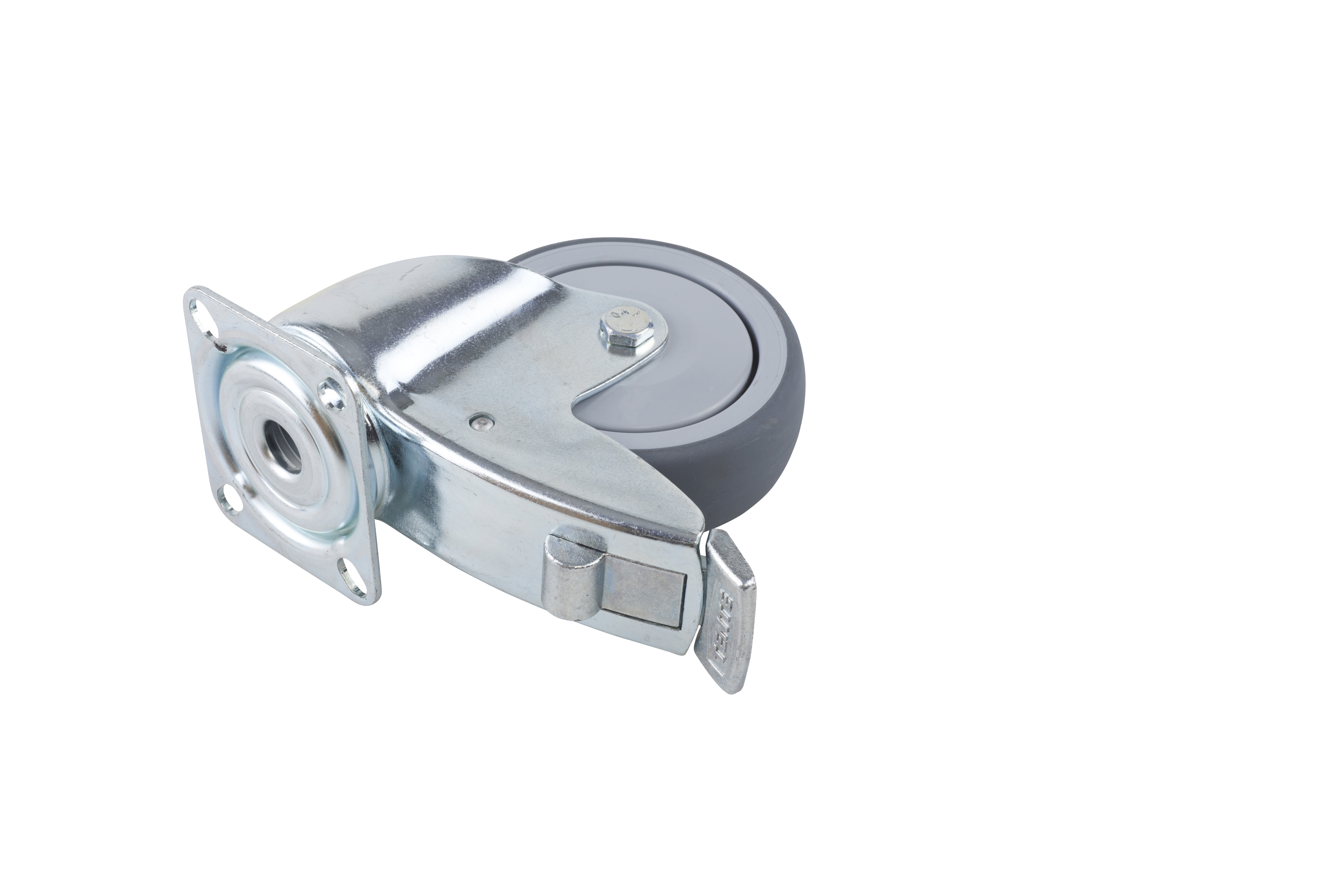 Wheels for dog cage with brake