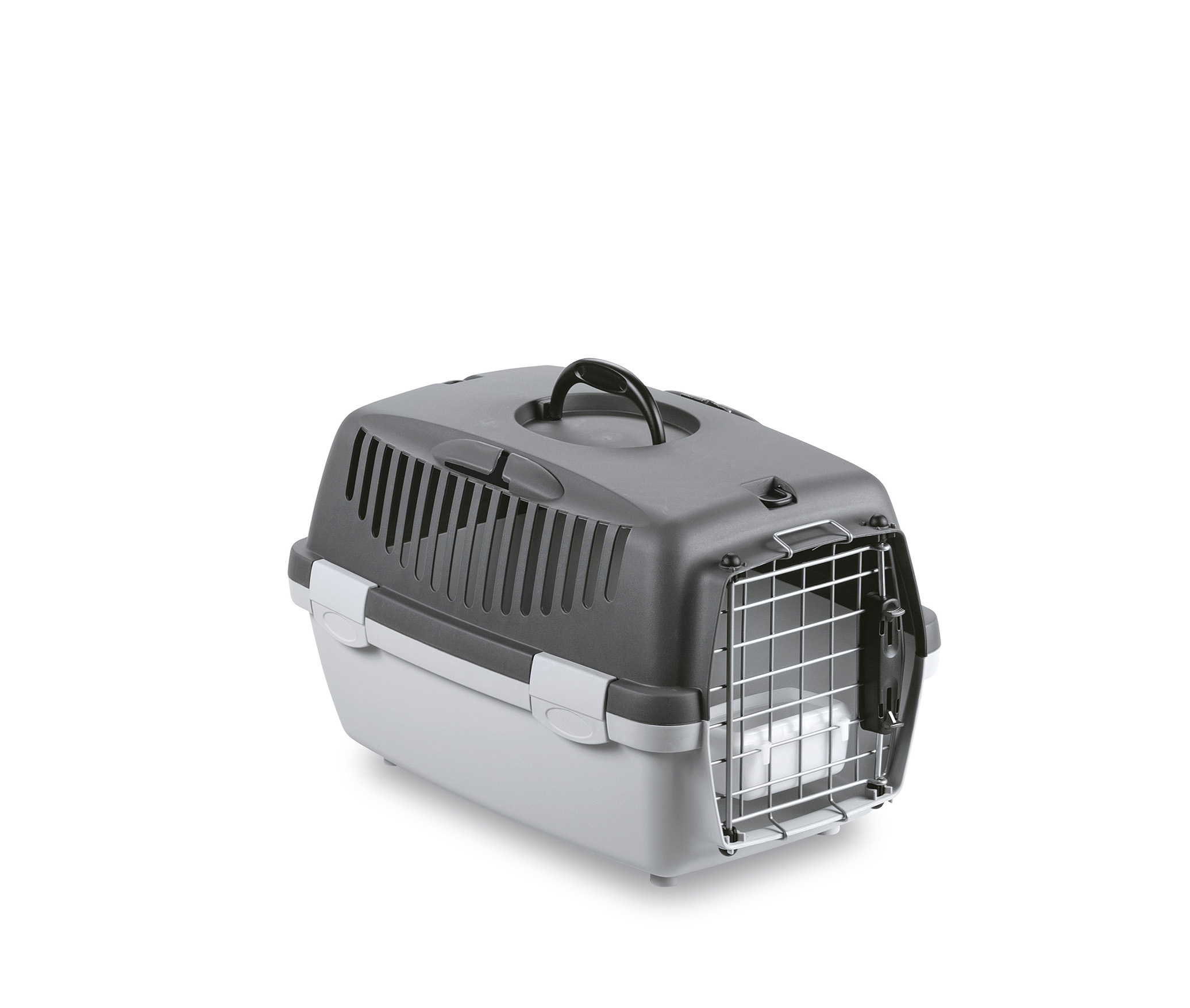 Stefanplast Gulliver 1 DELUX transport cage, grey/grey, 48x32x31 cm