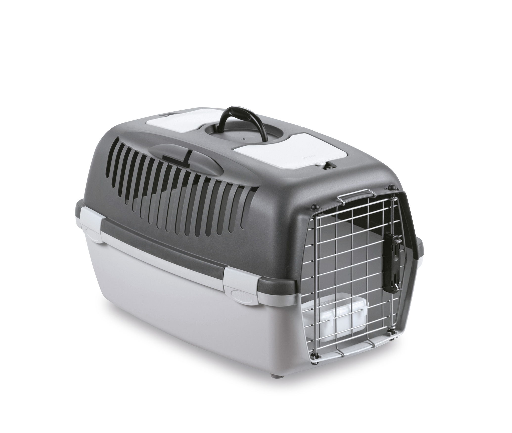 Stefanplast Gulliver 3 DELUX transport cage, grey/grey, 61x40x38 cm