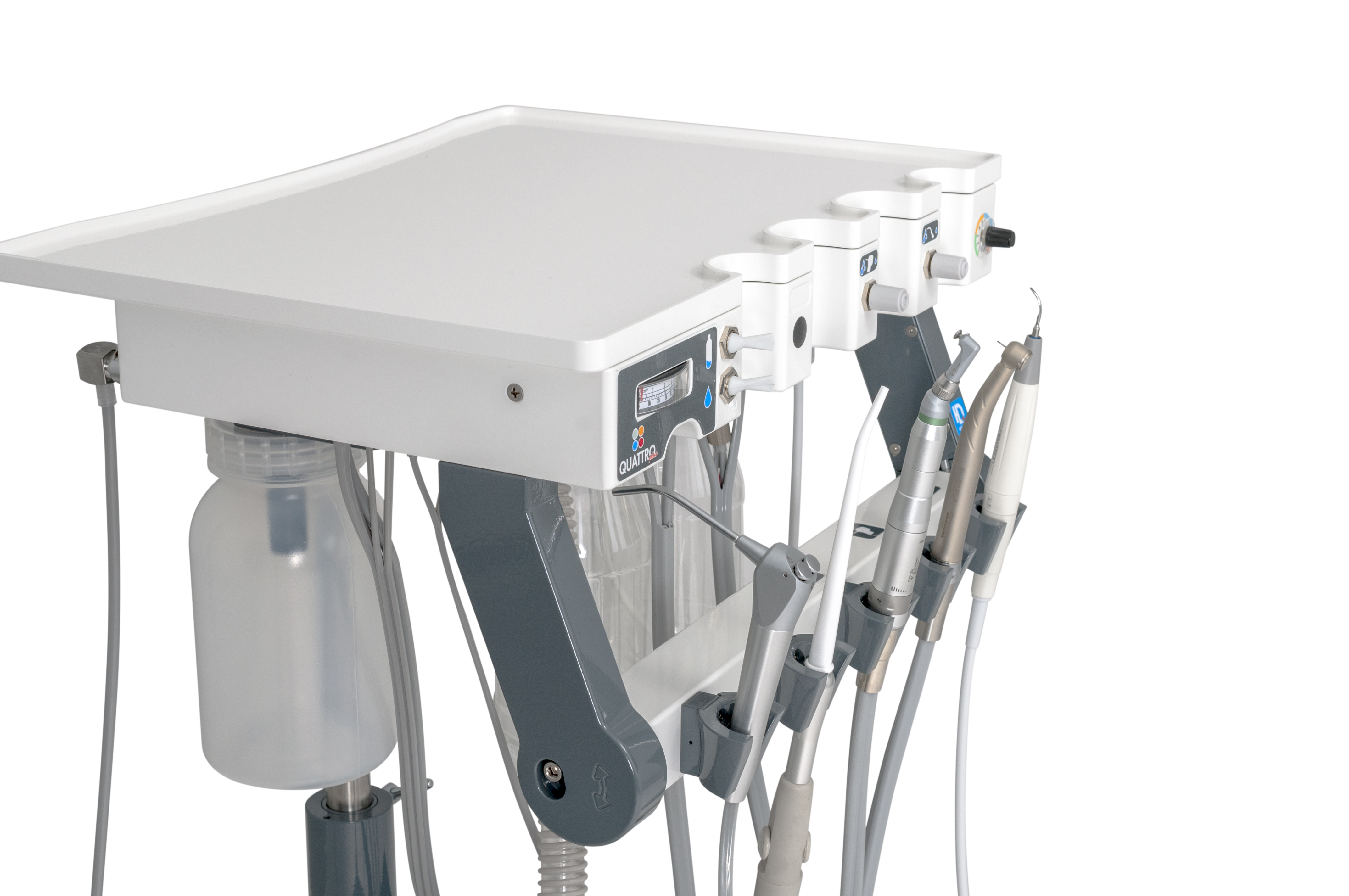 KRUUSE Quattro Plus dental unit, wall mounted, scaler LED, w/o compressor,water on slow speed, 230 V