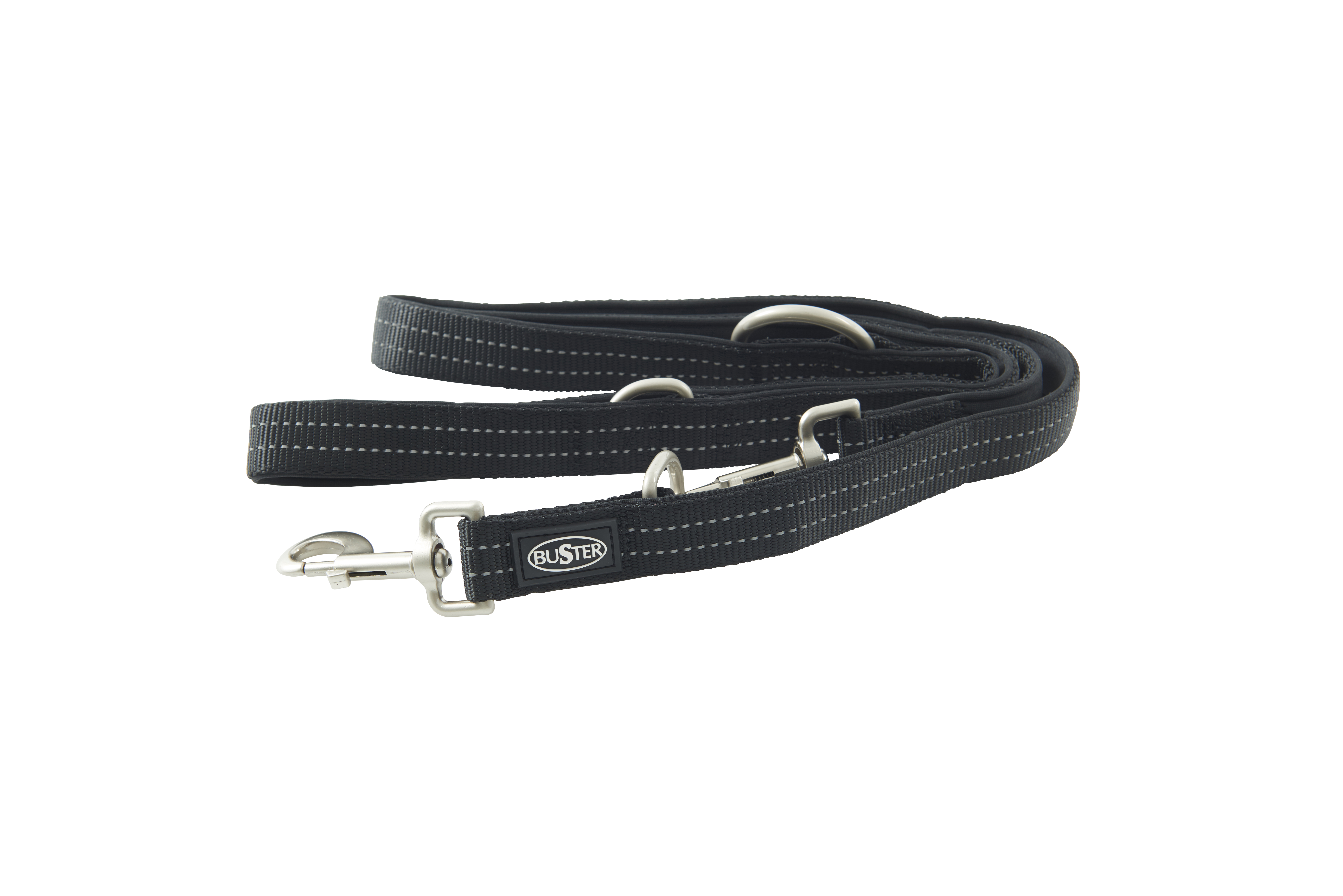 BUSTER Neoprene 180 cm Multipurpose Lead, Black/Black, L/XL, 25mm