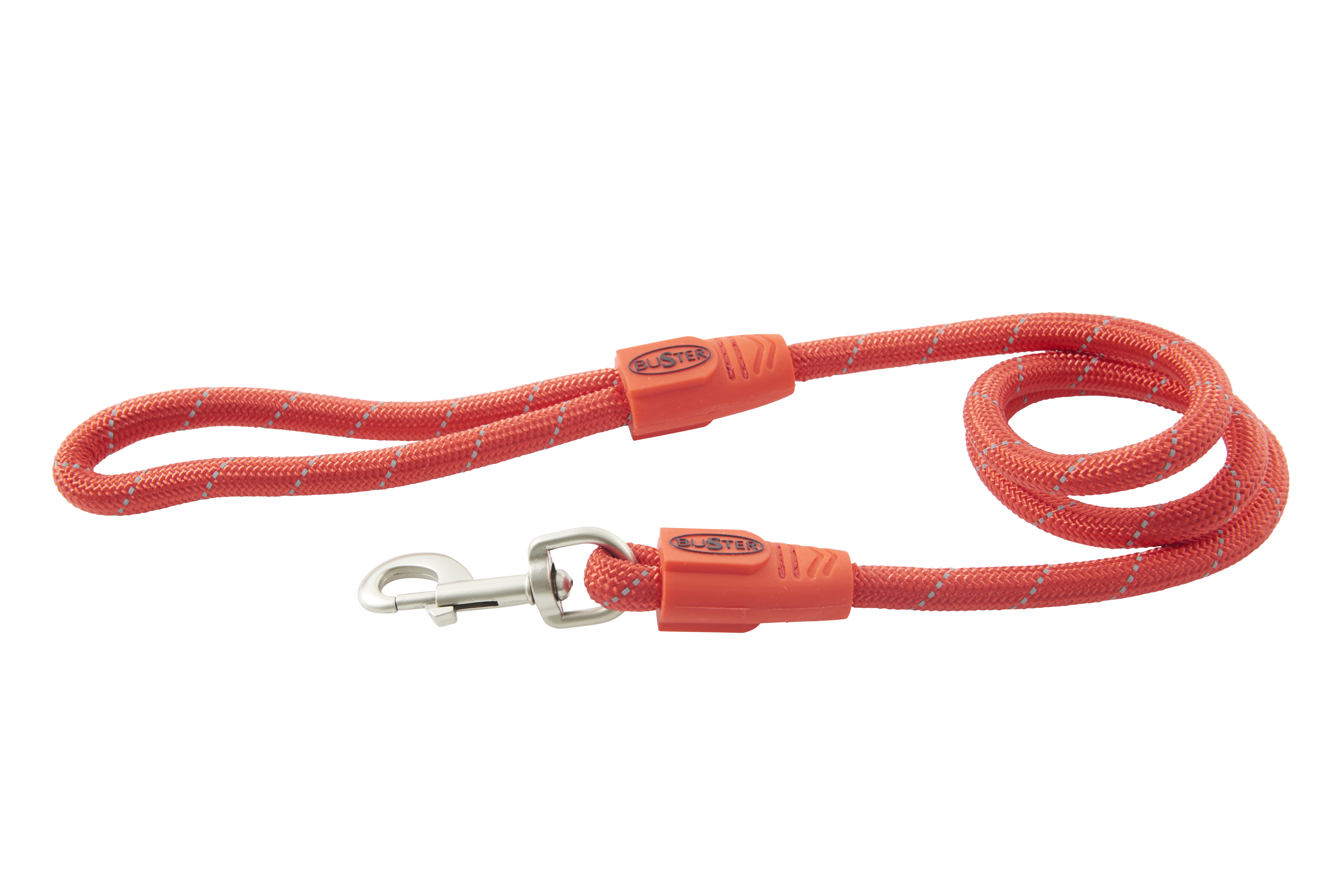 BUSTER Reflective Rope 120 cm Lead, Red, 13mm