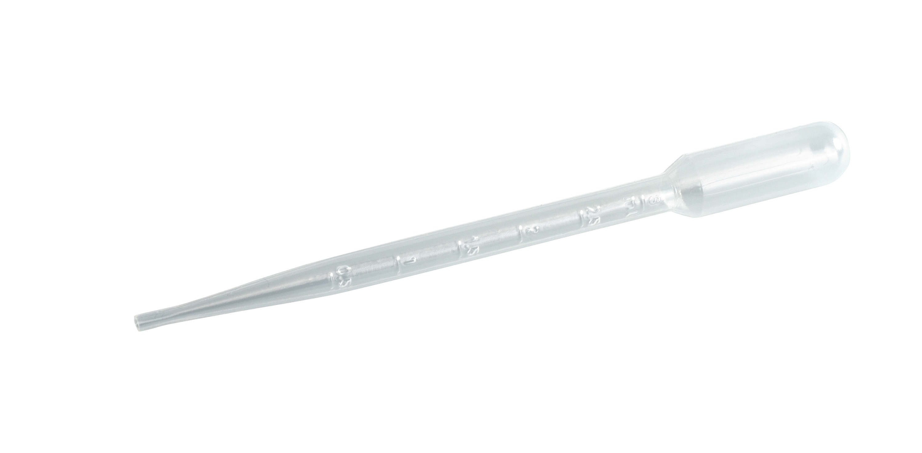 Disposable plastic pipette with graduation, 3.5 ml, 500/pk