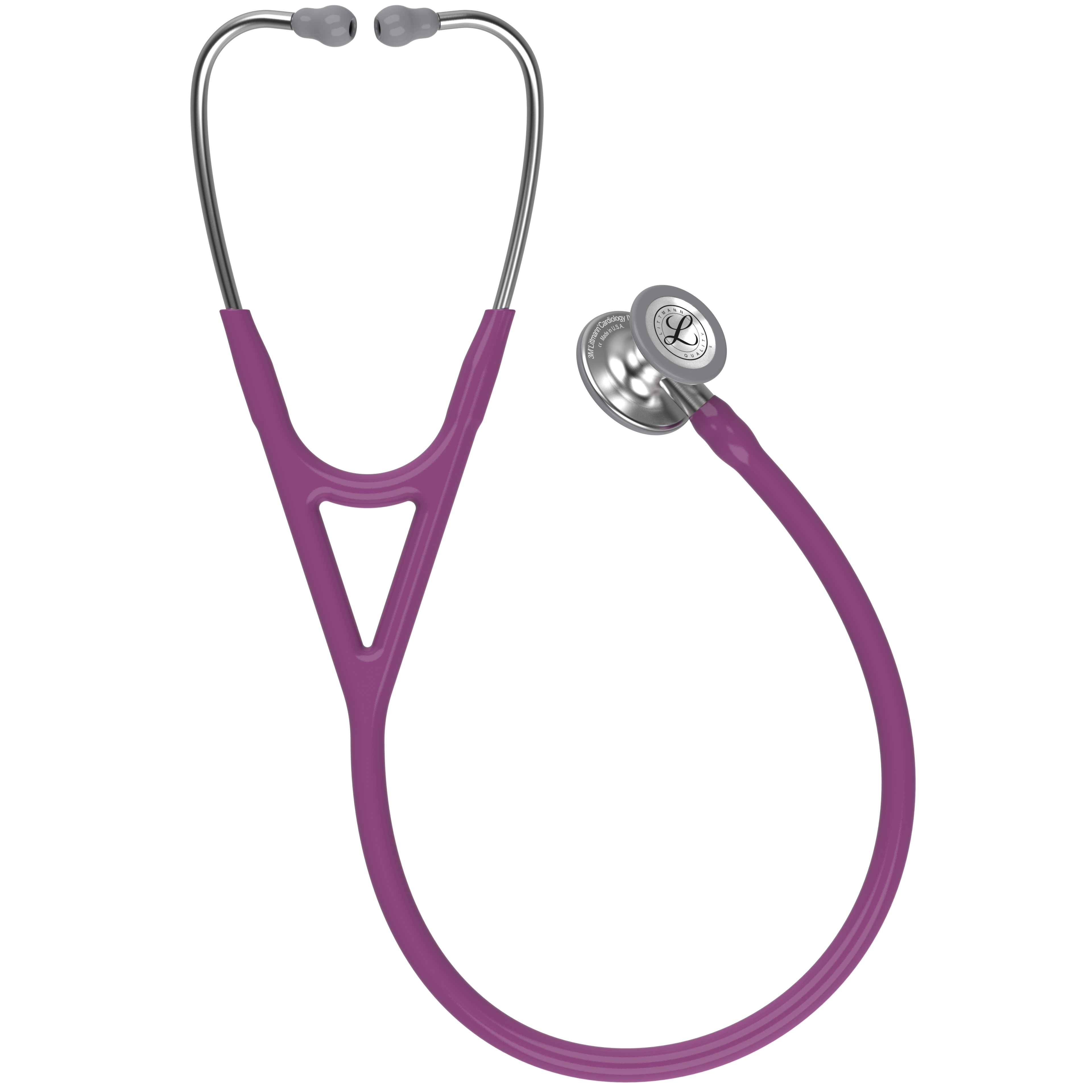 Littmann Cardiology IV Stetoskop, blank/plommelilla/rustfritt stål [6156] 1 stk