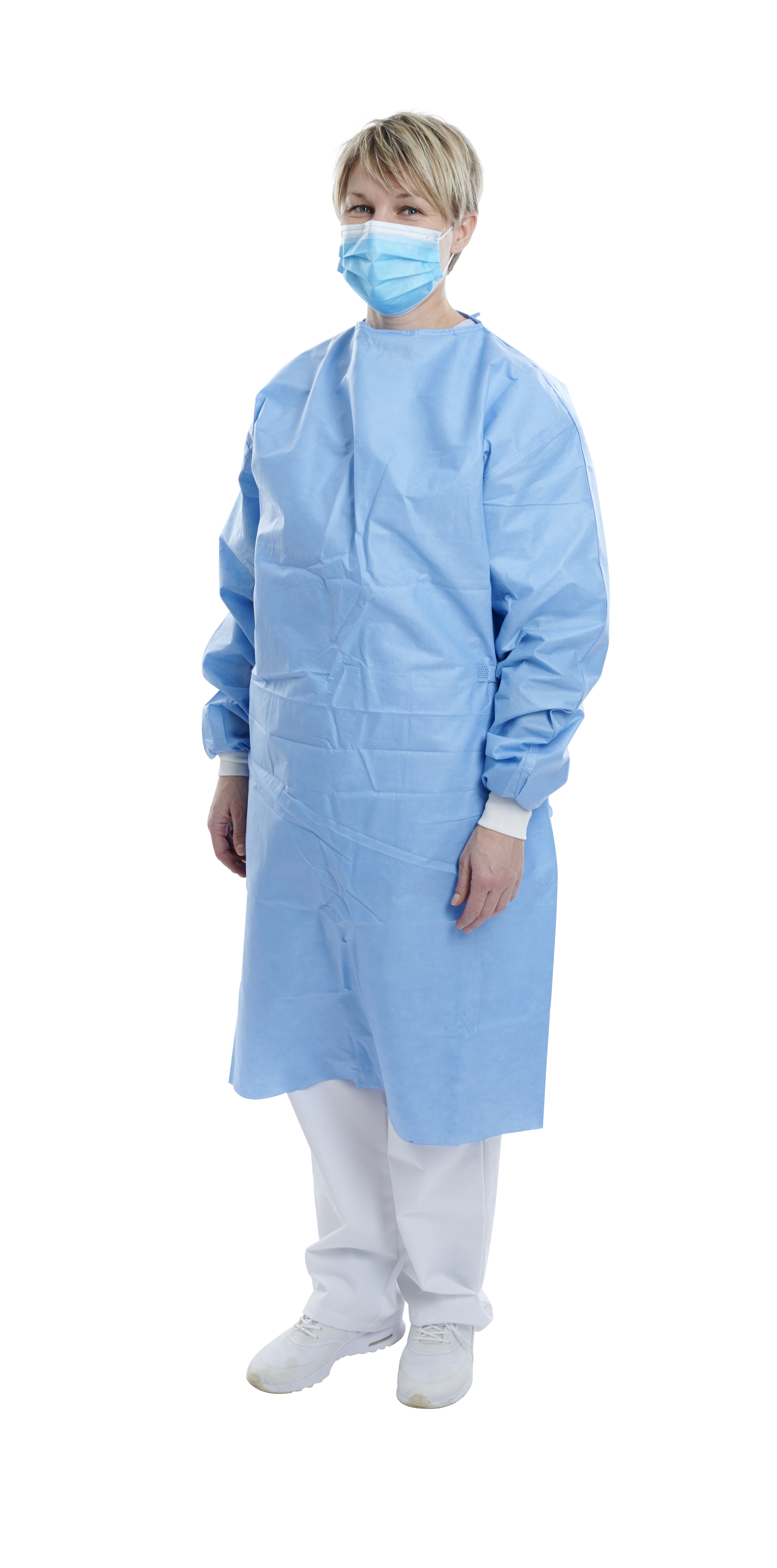 KRUTEX Premium Surgical Gown, blue, 25/pk