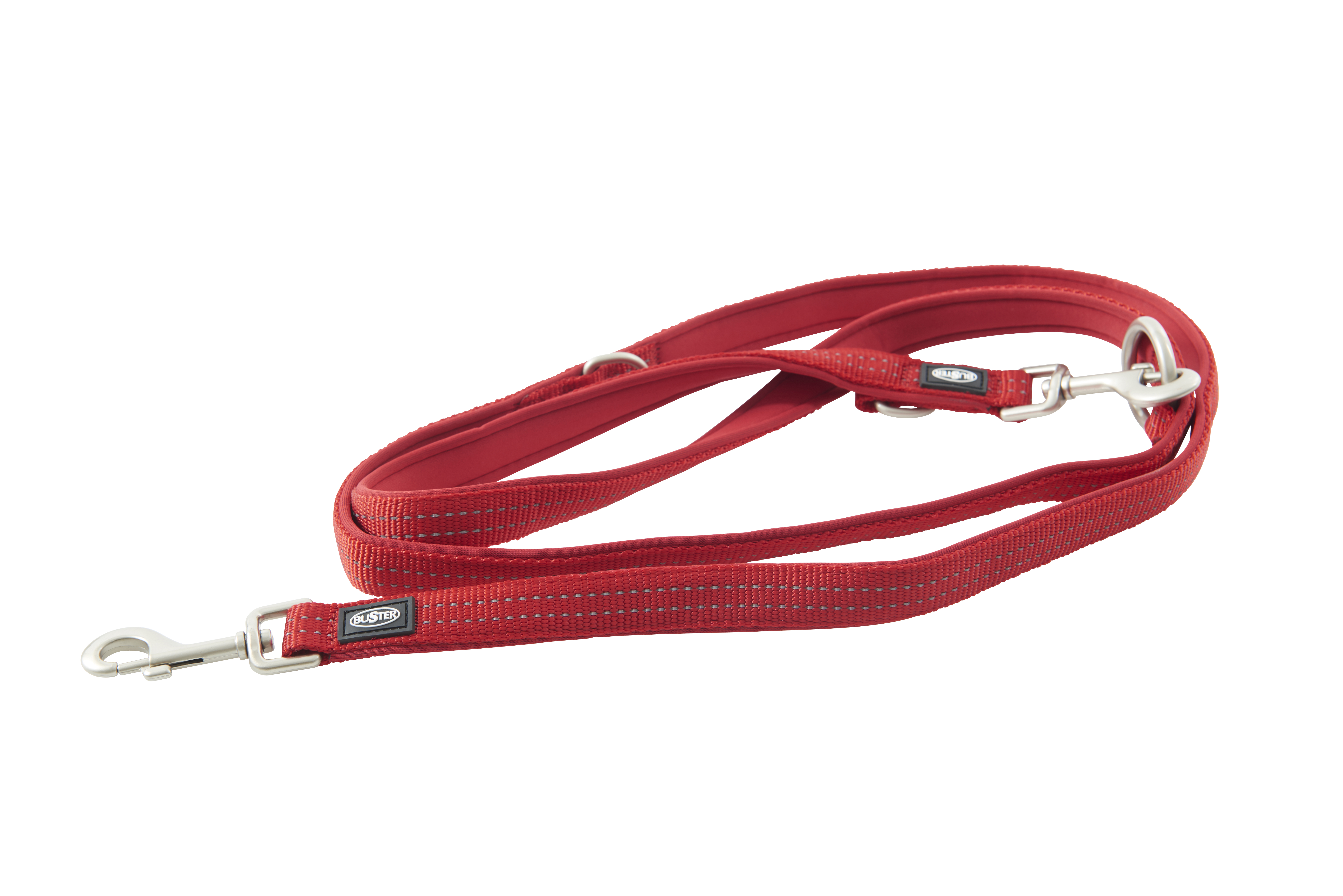 BUSTER Neoprene 180 cm Multipurpose Lead, Red/Red