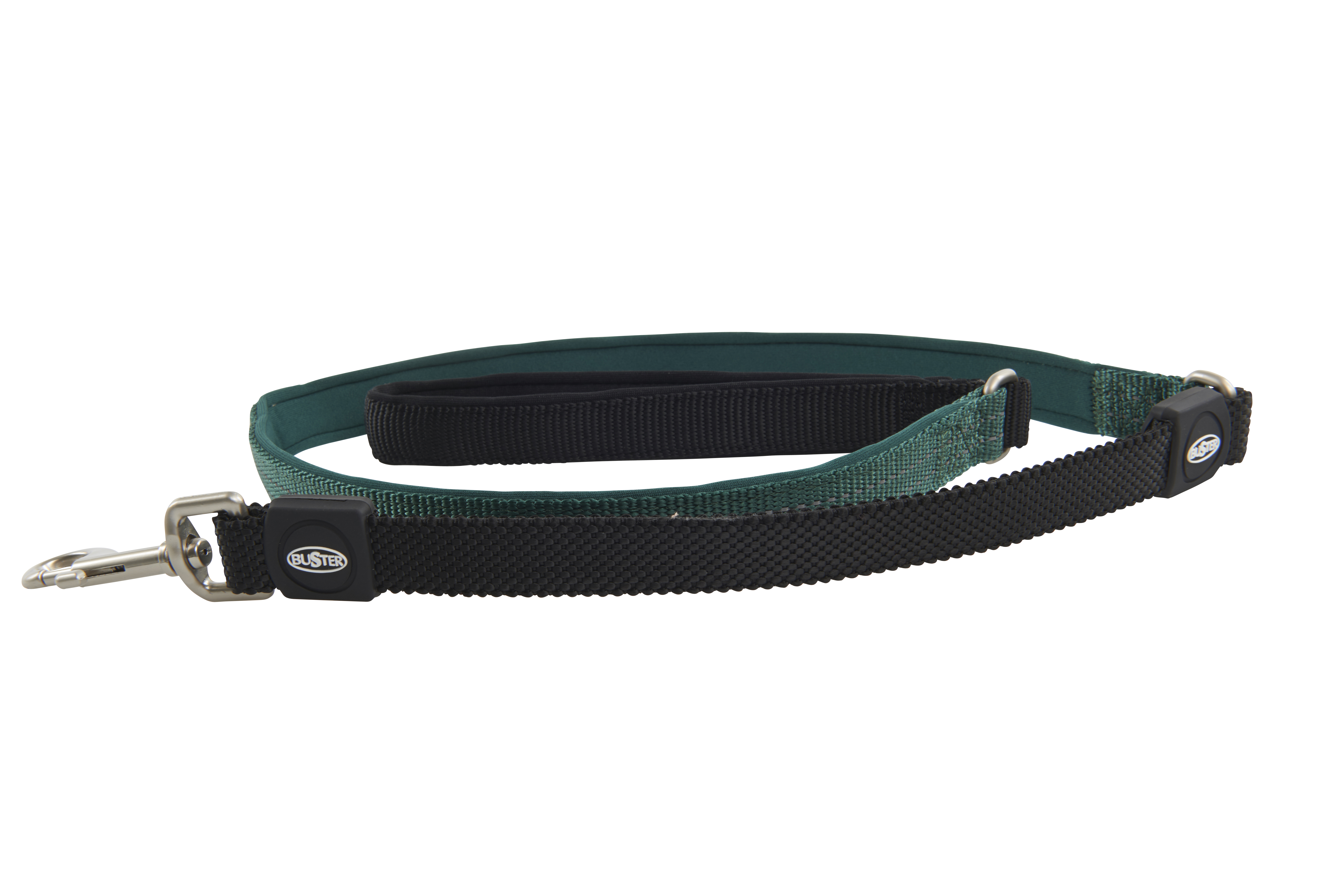 BUSTER Neoprene 180 cm Bungee Lead, Green/Green