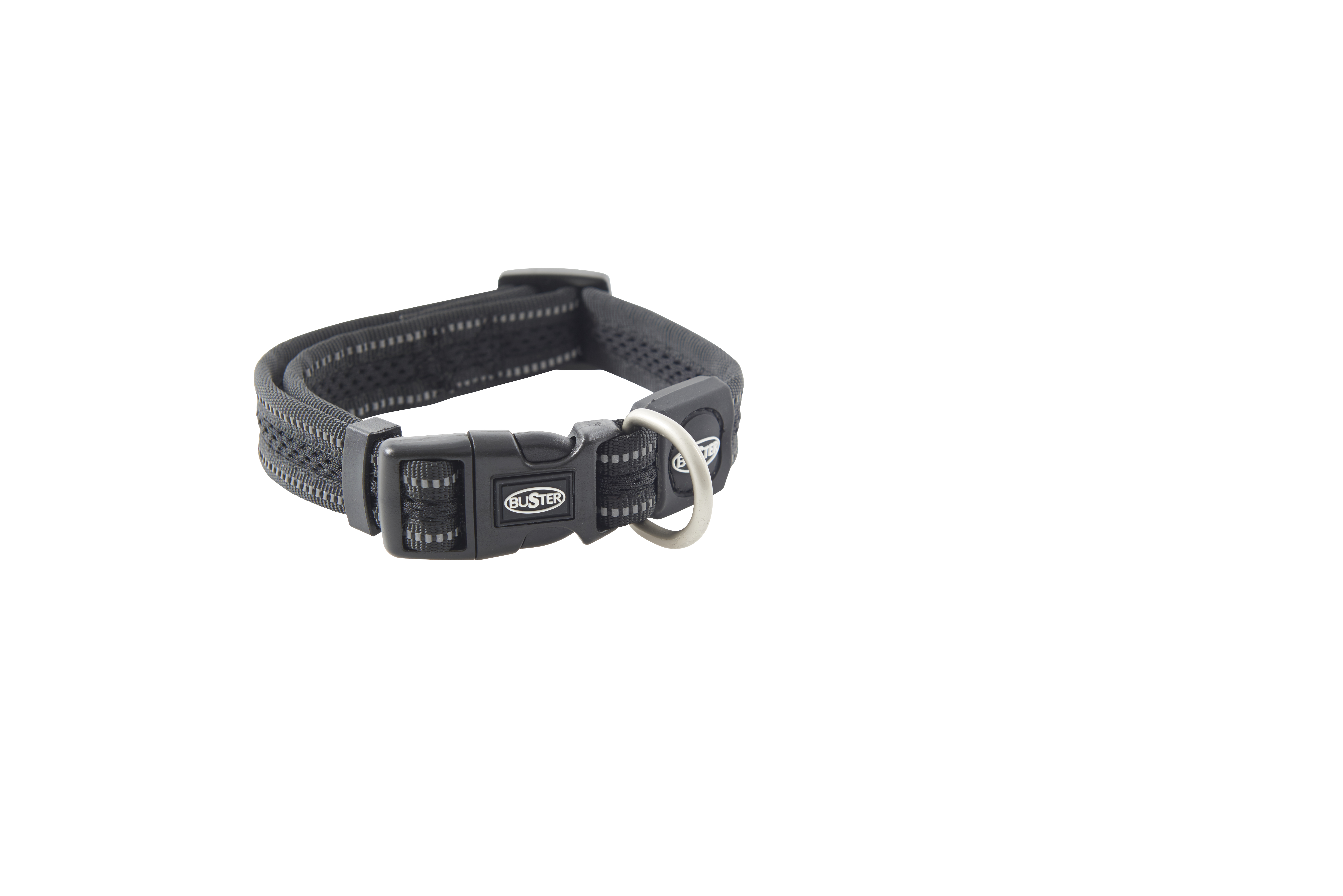 BUSTER Reflective Mesh Collar, Black/Black