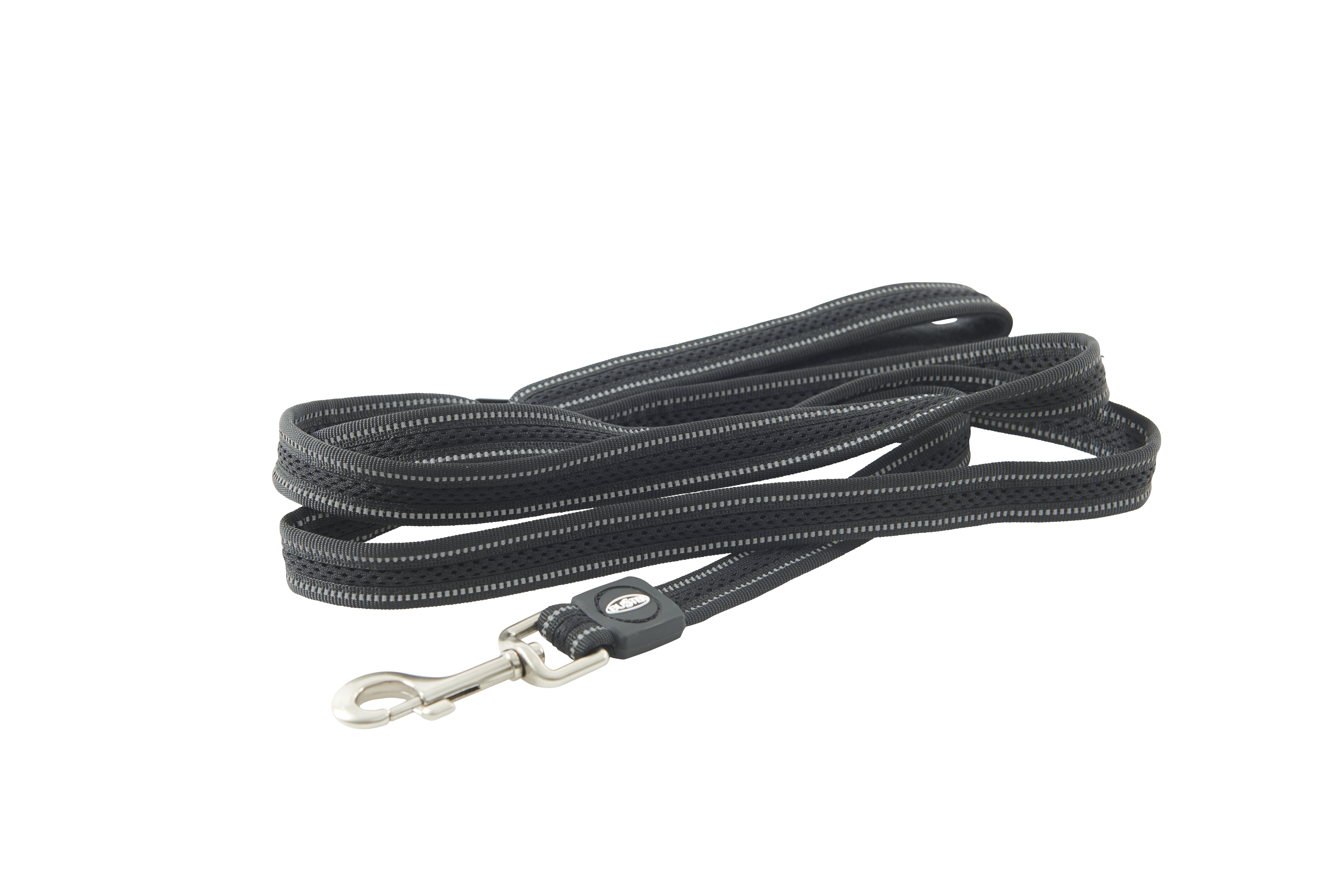 BUSTER Reflective Mesh 180 cm Lead, Black/Black