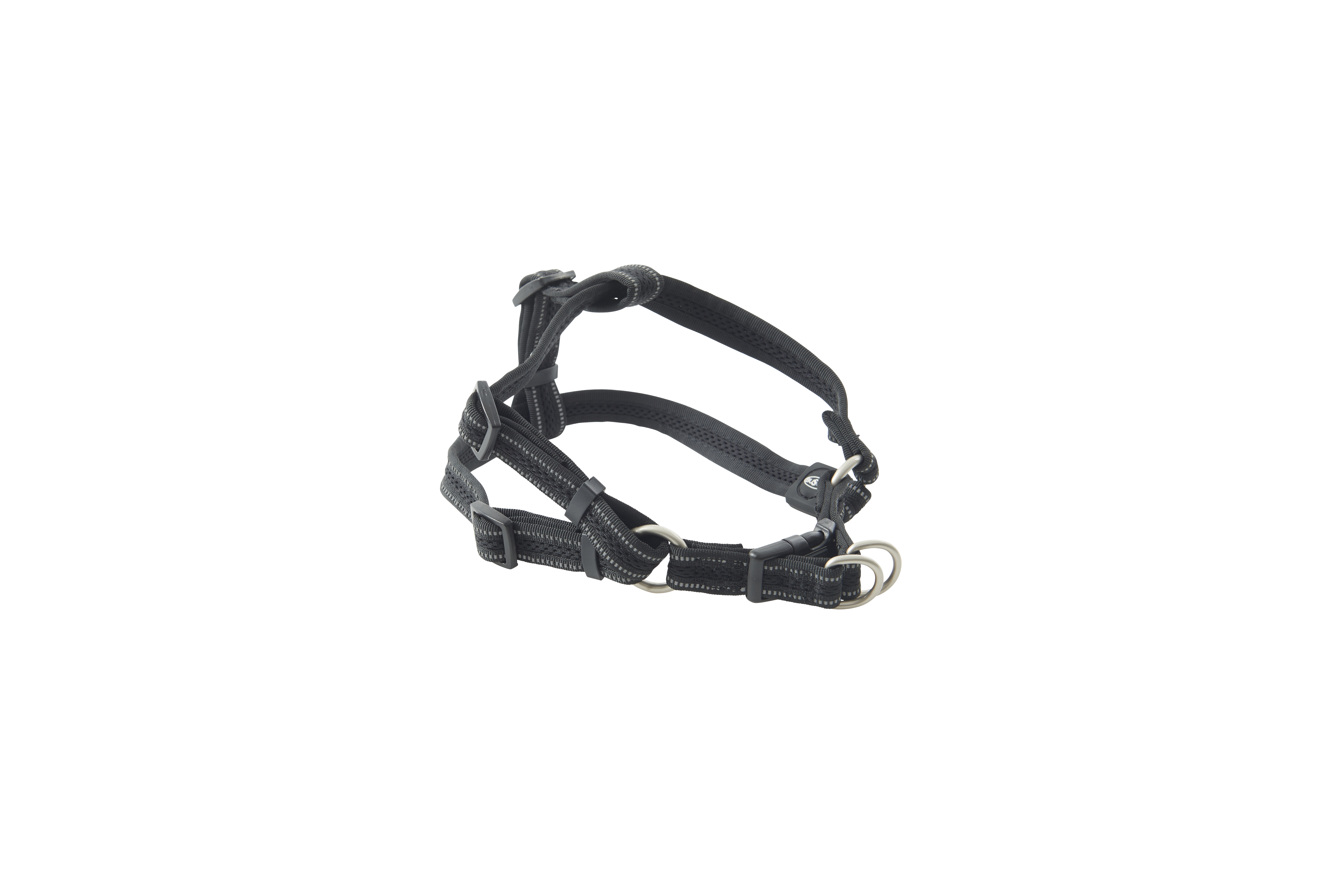 BUSTER Reflective Mesh Step-in Harness, Black/Black