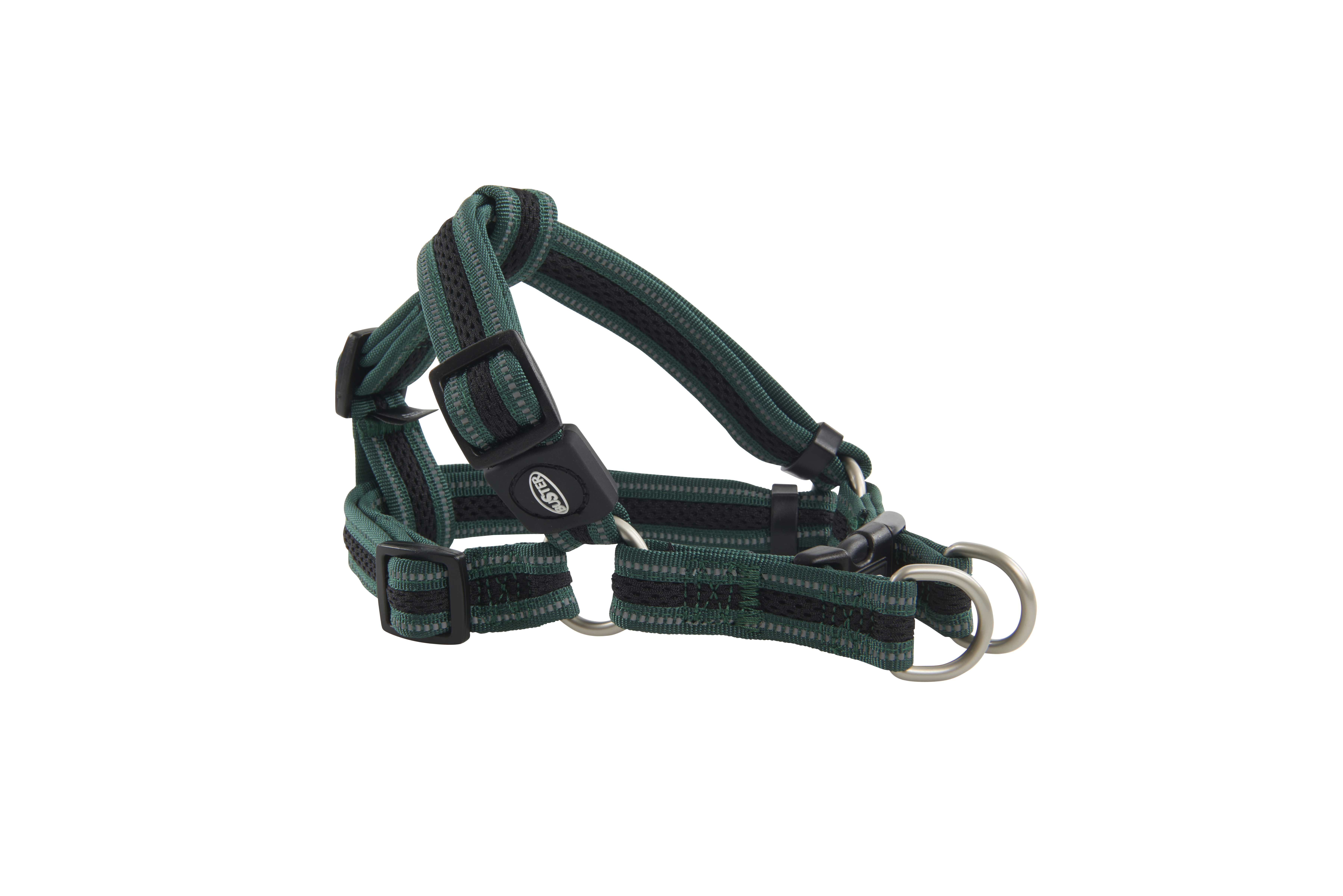 BUSTER Reflective Mesh Step-in Harness, Green/Green