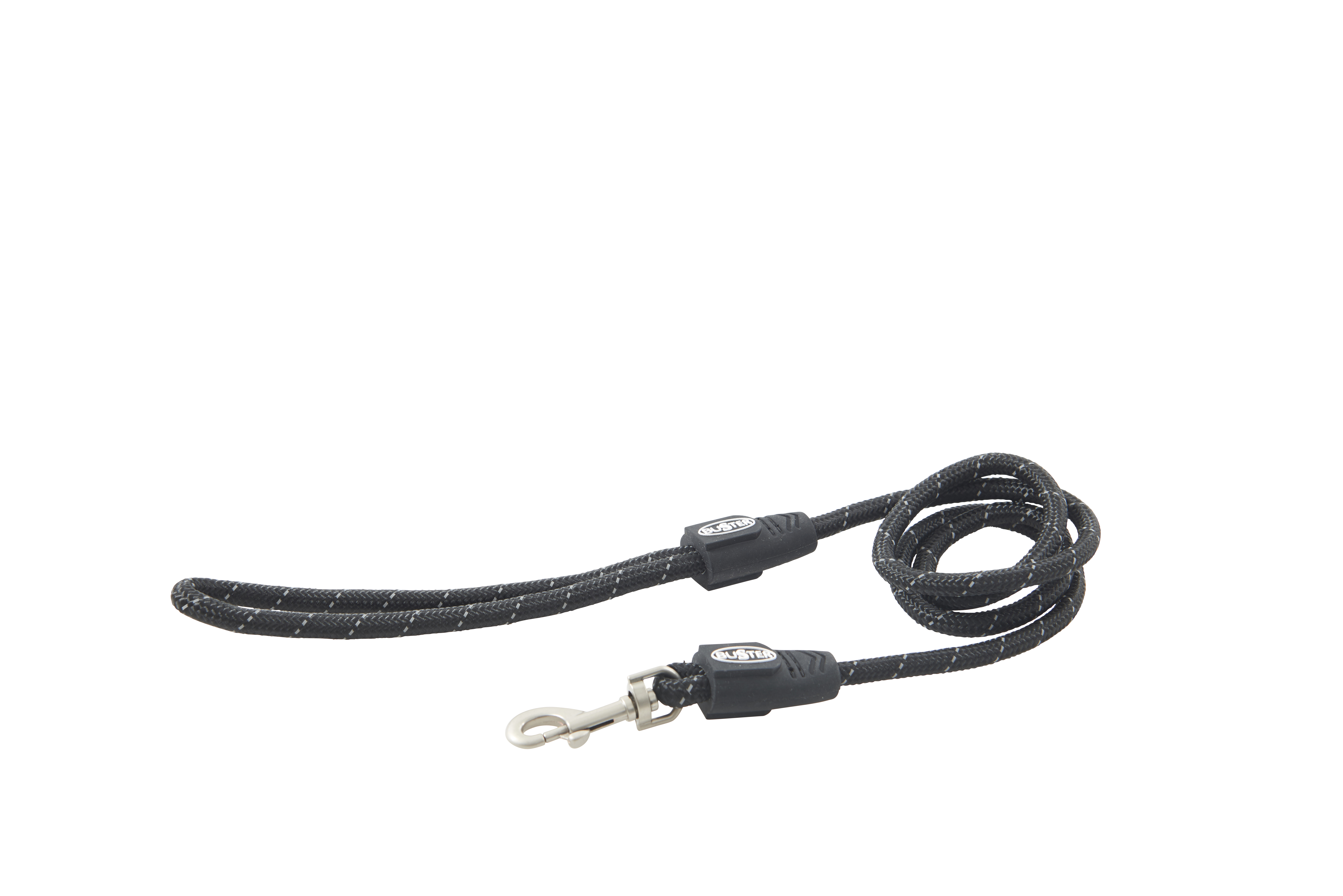 BUSTER Reflective Rope 120 cm Lead, Black