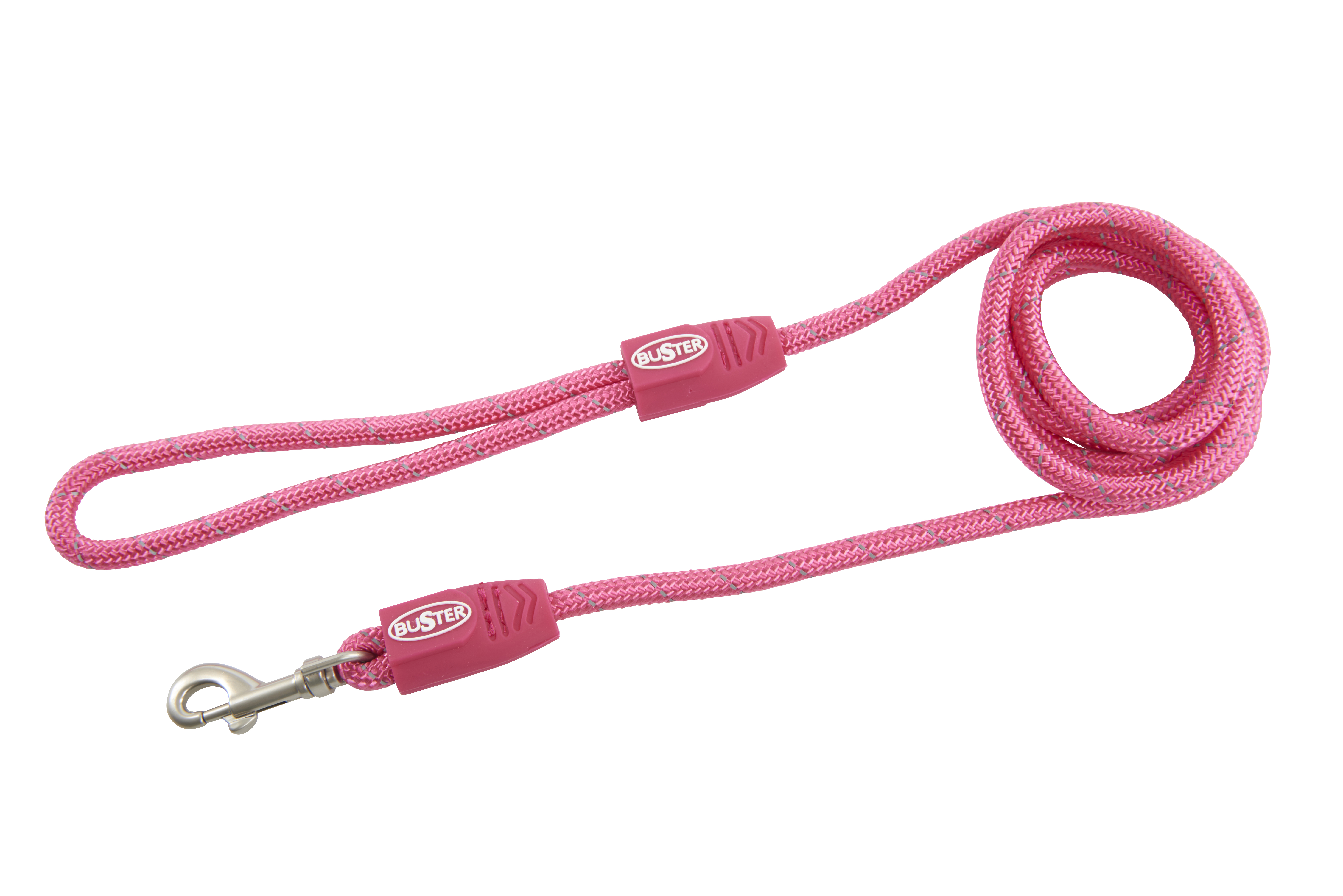 BUSTER Reflective Rope 180 cm Lead, Pink