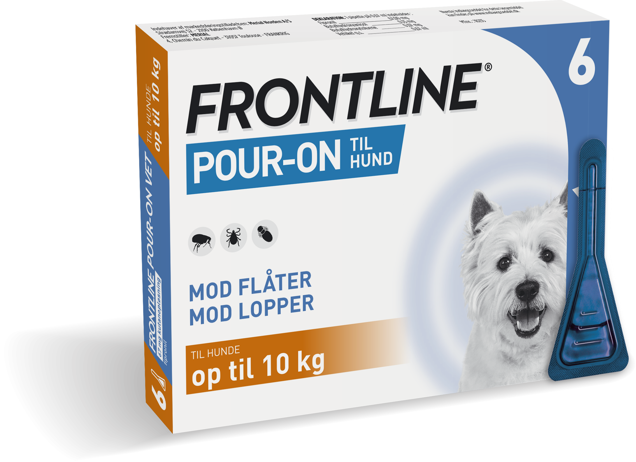 Frontline pour-on 100mg/ml 6x0,67ml 2-10kg