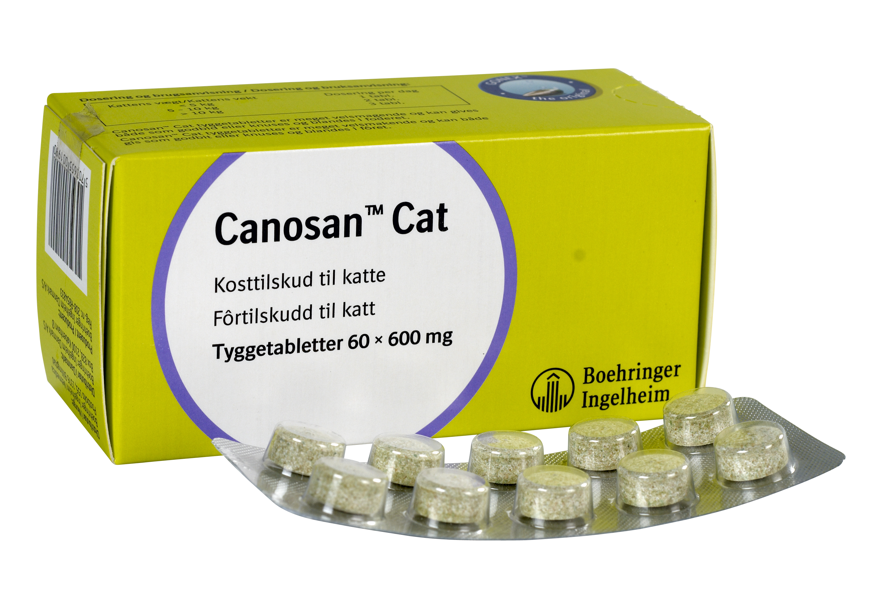 Canosan Cat tyggetabletter 60 stk