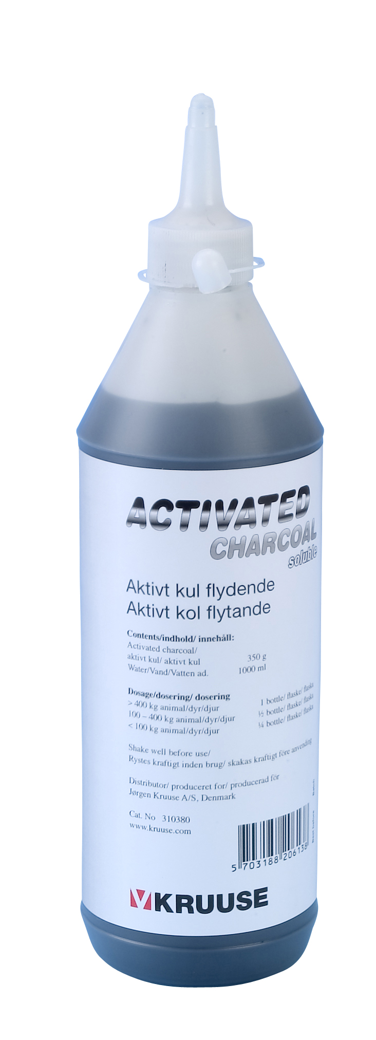 KRUUSE Activated charcoal - soluble, 1 l