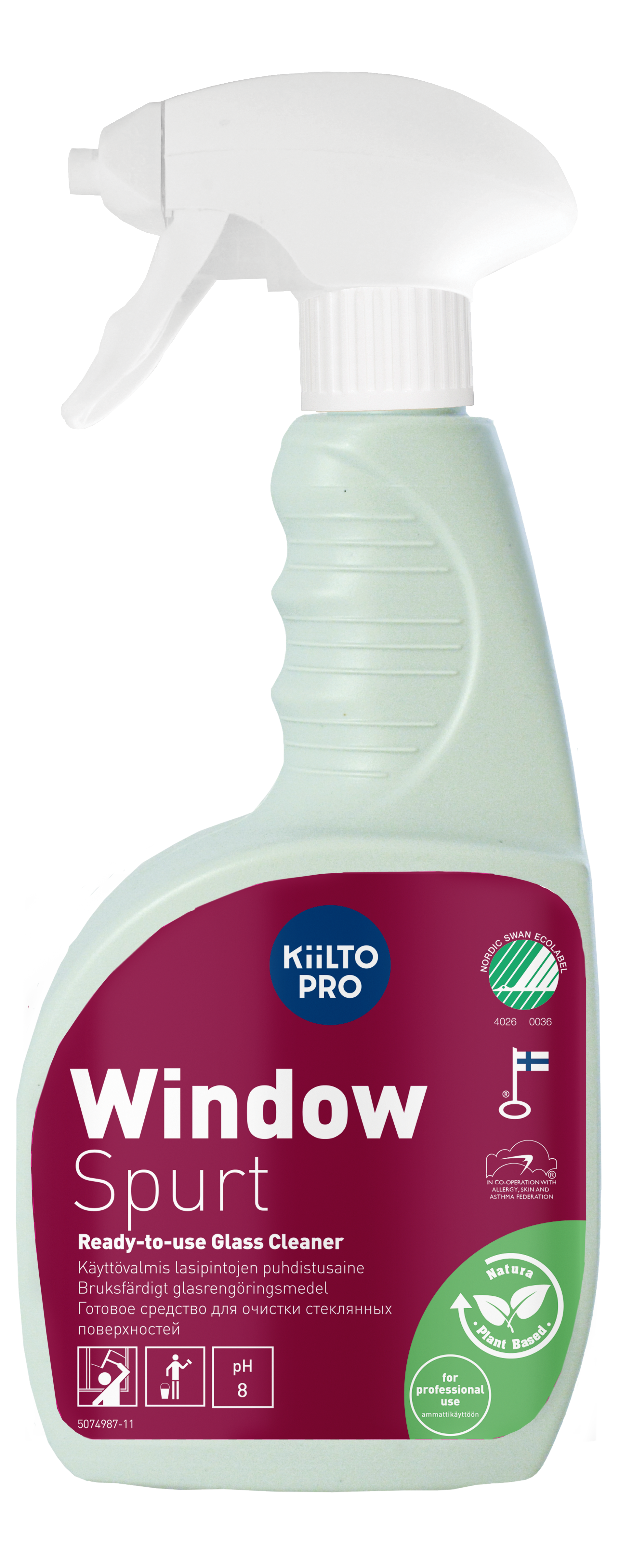 Kiilto Window Spurt Rengjøringsmiddel for glassflater, 750 ml, 1 stk