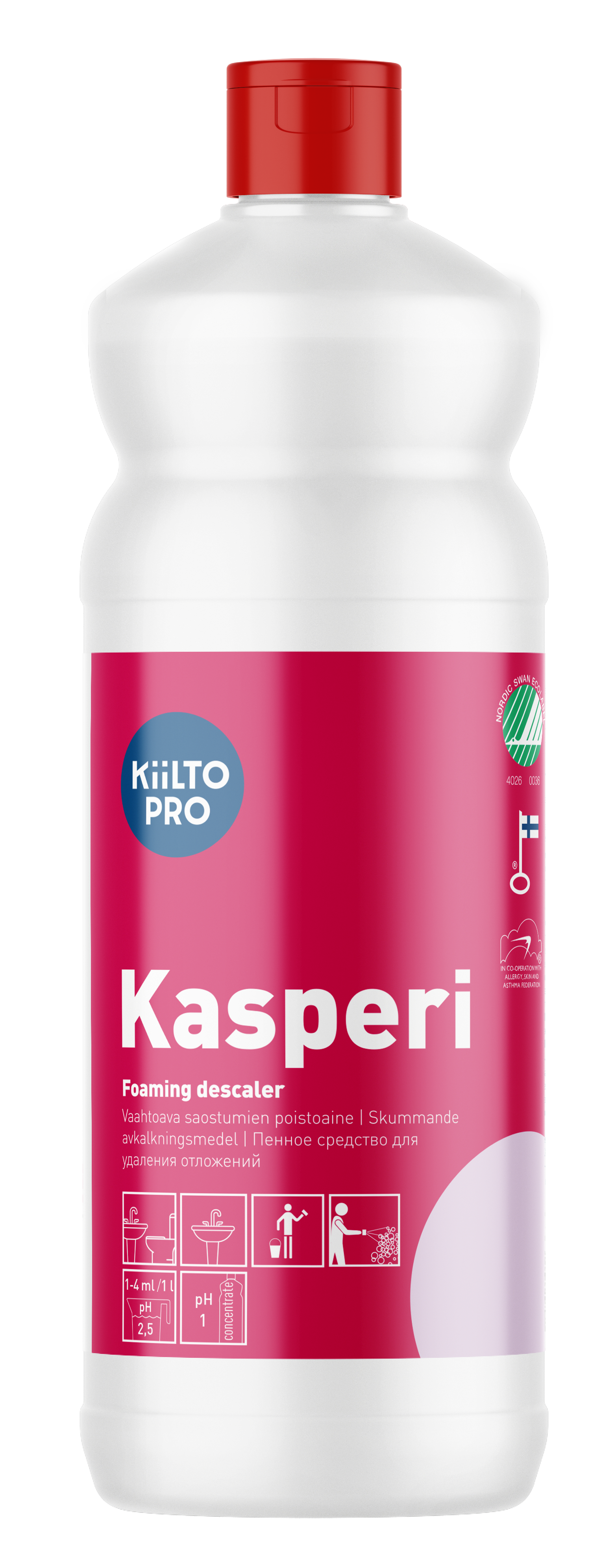 Kiilto Kasperi, surt rengöringsmedel, 1 L, 1 st