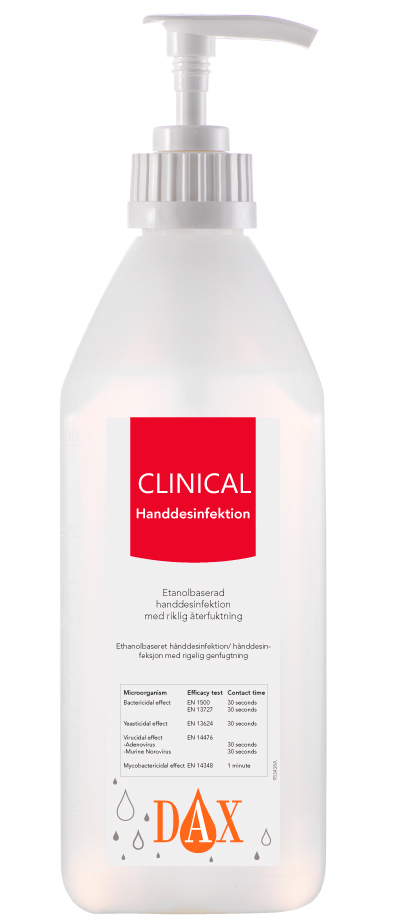 DAX Clinical Handdesinfektion, 600 ml med pump, 1 st