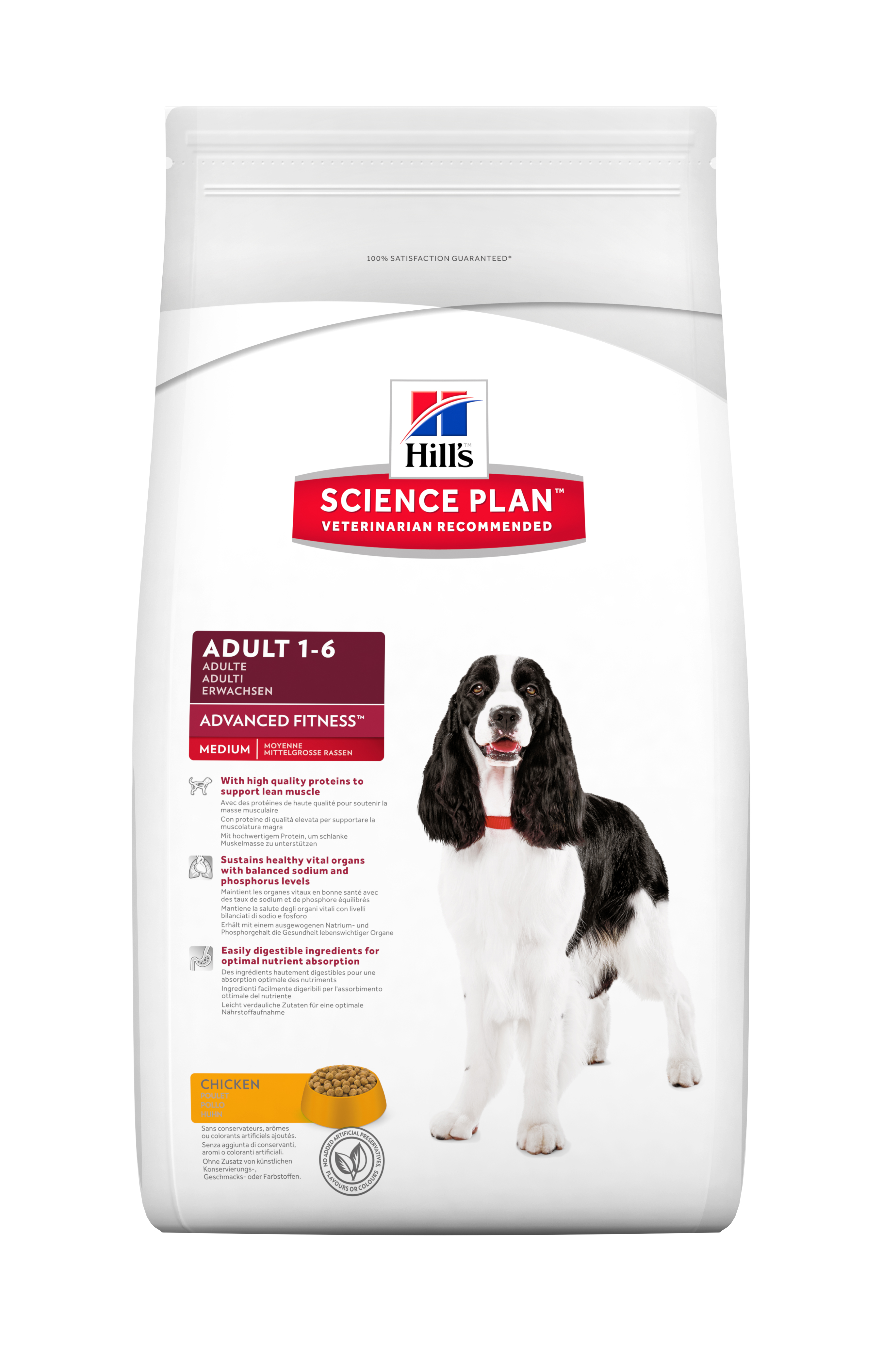 Science Plan™ Canine Adult Advanced Fitness™ Med Chicken 2,5 kg Dry