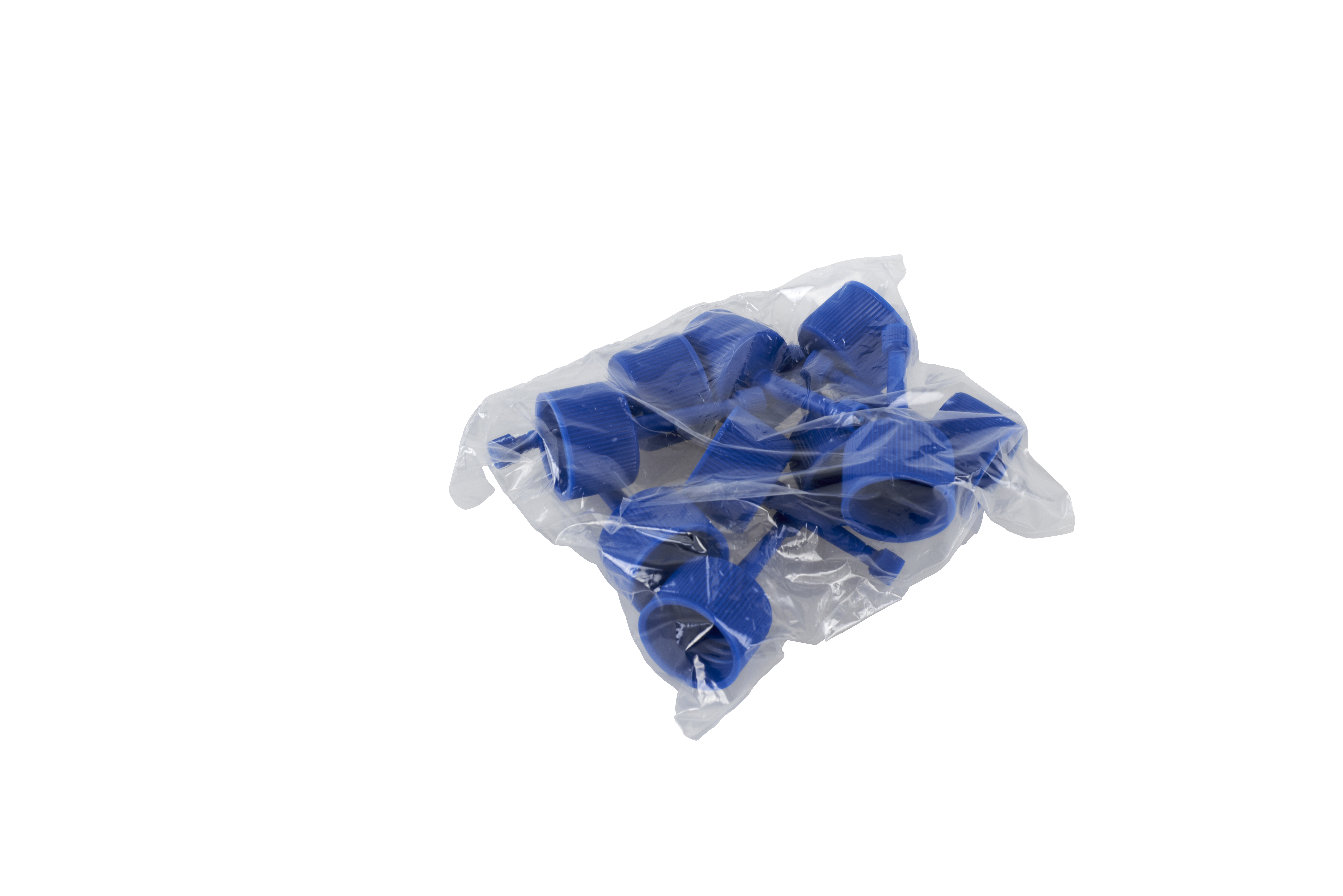 Lid for semen bottle (cat. No 340630), blue, 100/pk