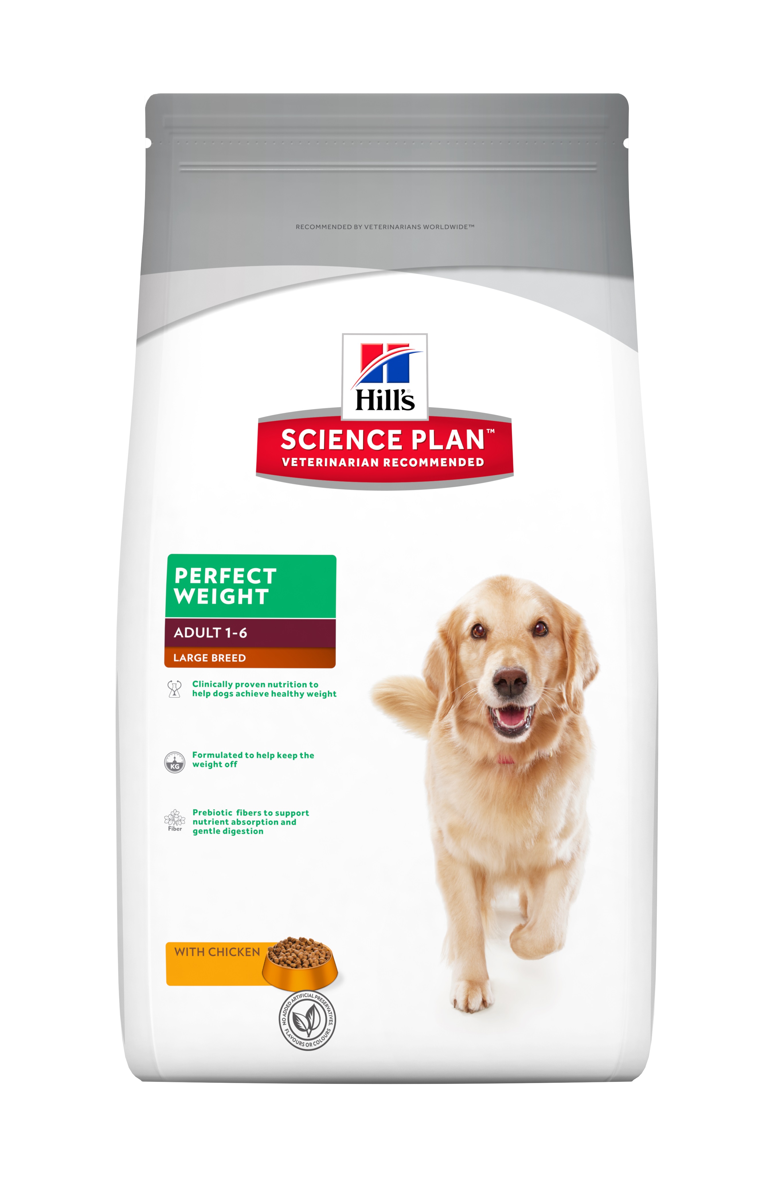 Science Plan™ Canine Adult Perfect Weight™ Large Breed with Chicken 12 kg Dry