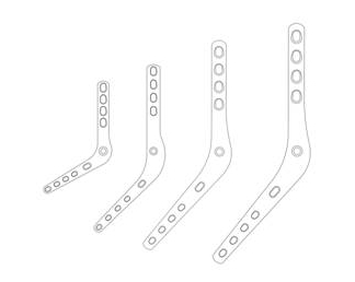 2.7/3.5 Canine Pantarsal Plate with T4 Slot - Left Hand [152913-T4]