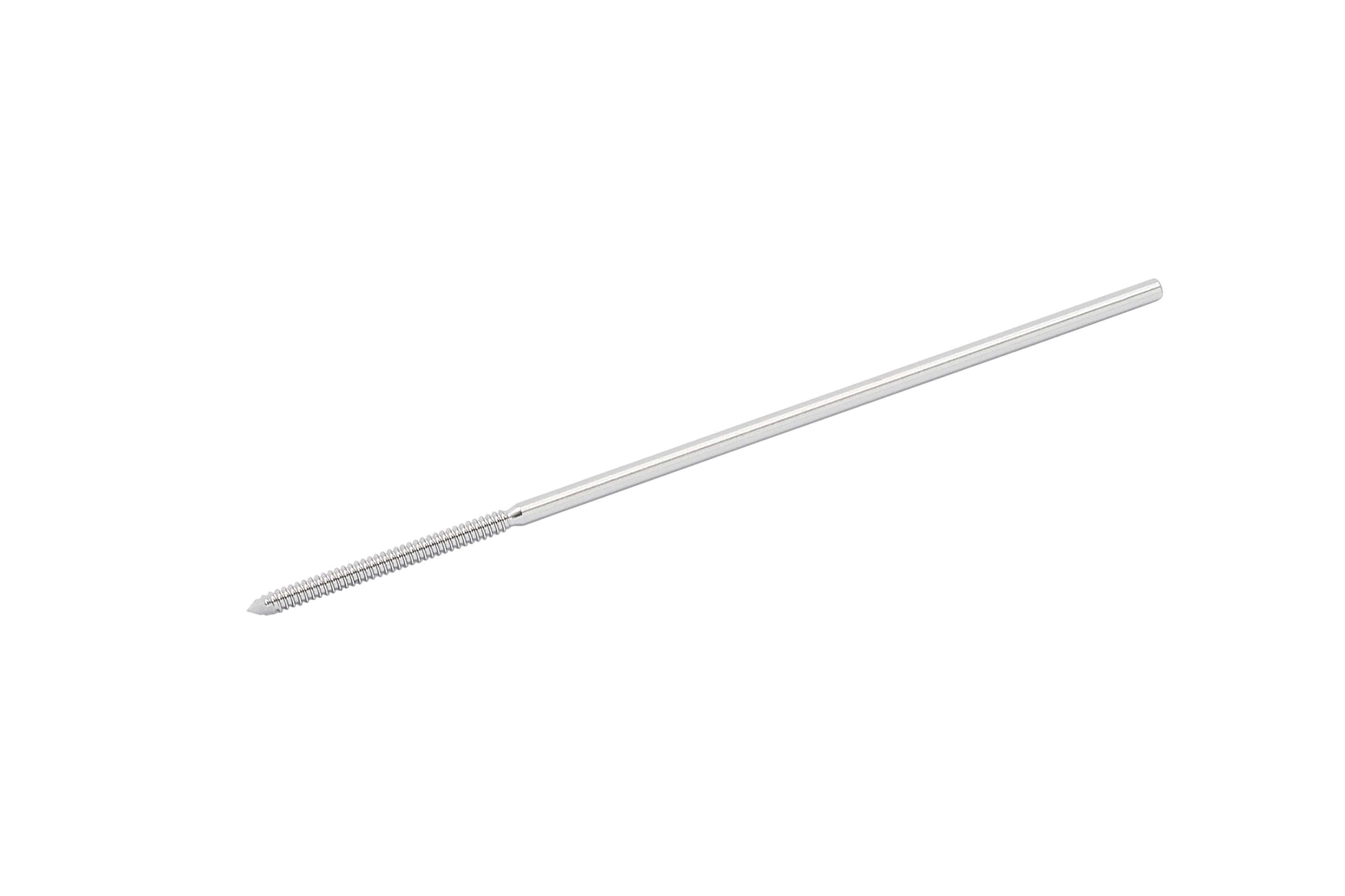 1.6 mm Bicortical Negative End Thread Pin 70 mm Long [BCNET16]
