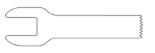 SAGITTAL SAW BLADE L35 X W10 X 0.70MM. SINGLE [S85-110]
