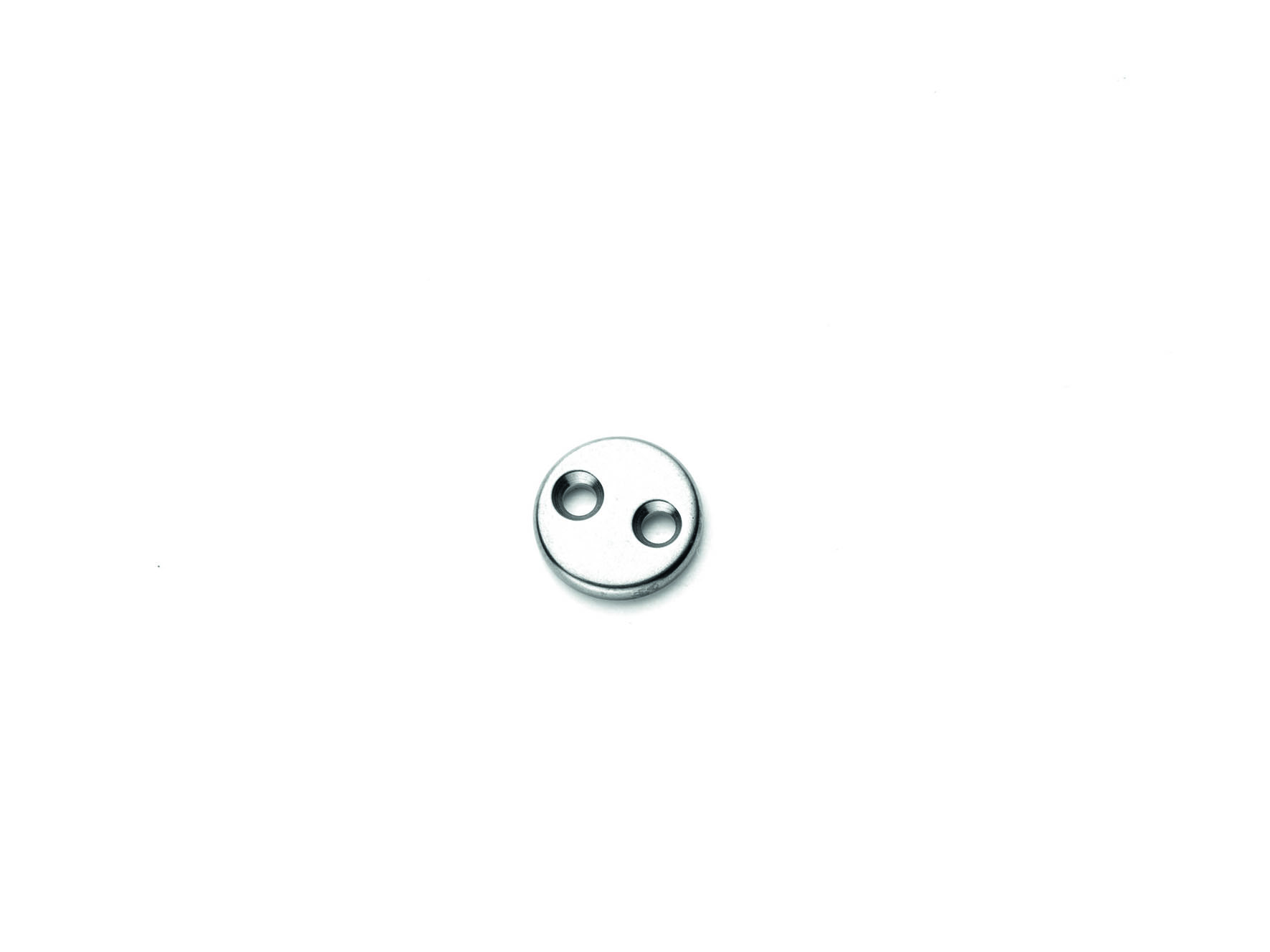 Titanium Button 6 mm 2 Holes [TIBUT6H]