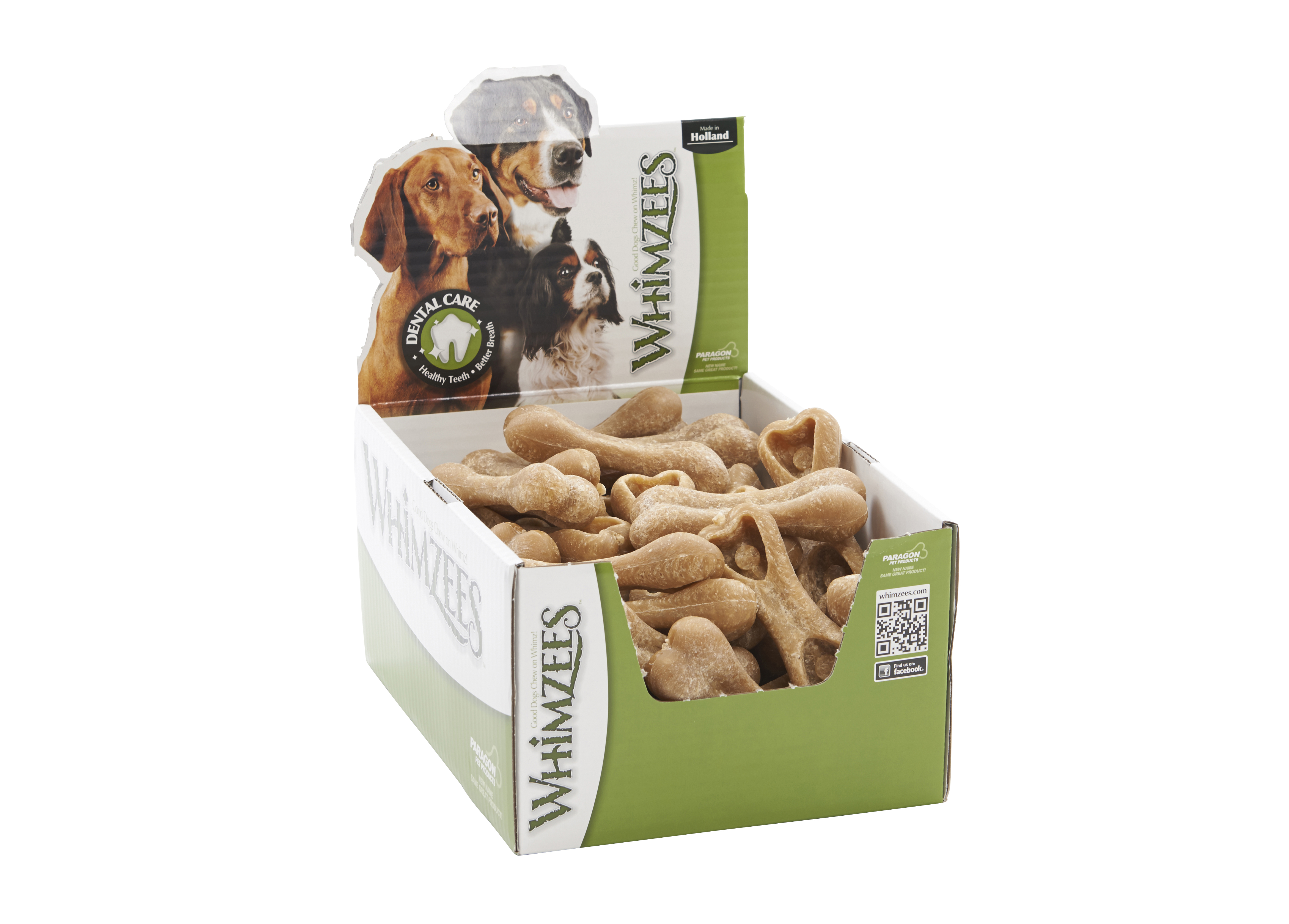 WHIMZEES Tuggben Ris, 60 g, L, display med 50 st

