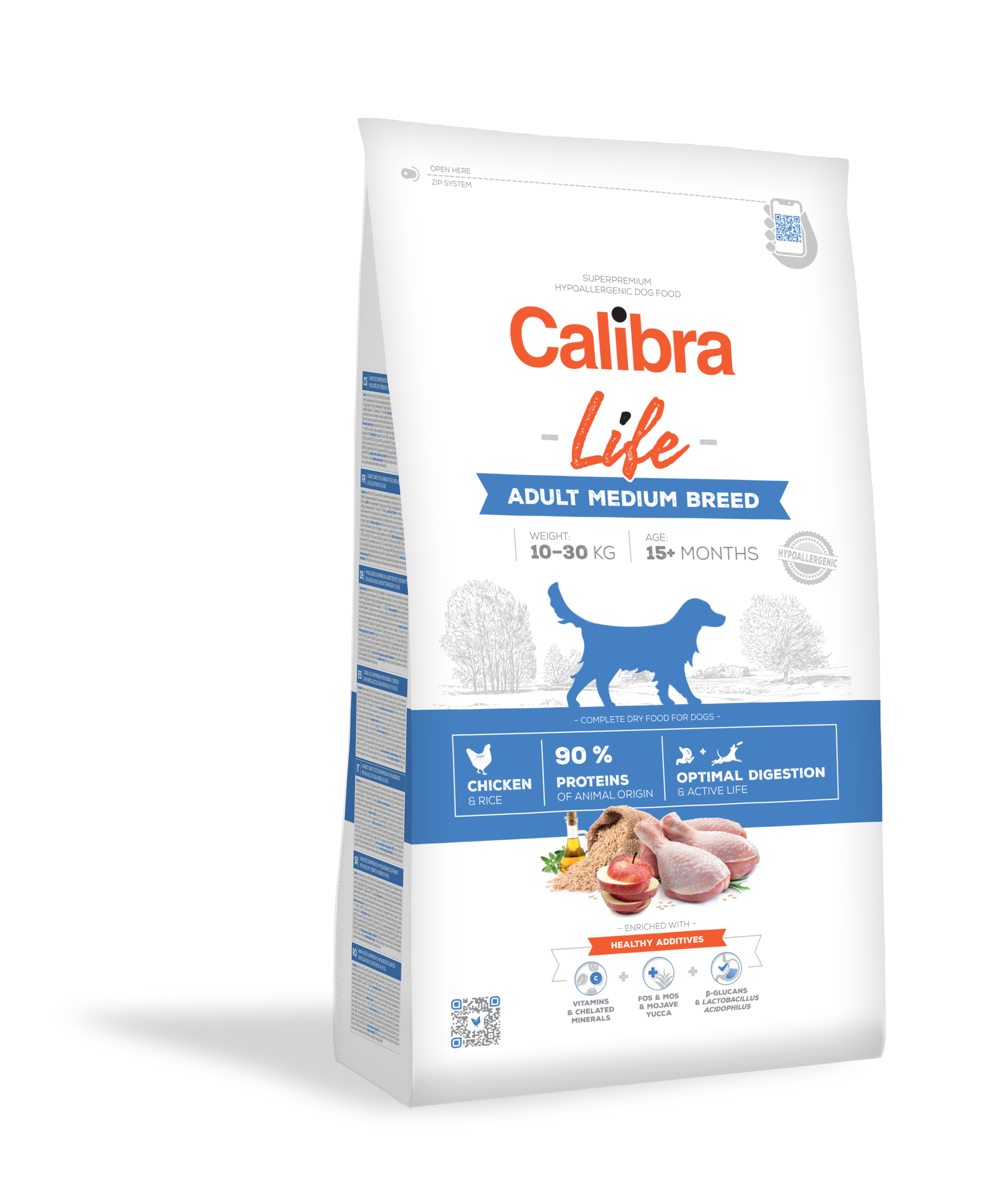 Calibra Dog Life Adult Medium Breed Chicken 12 kg
