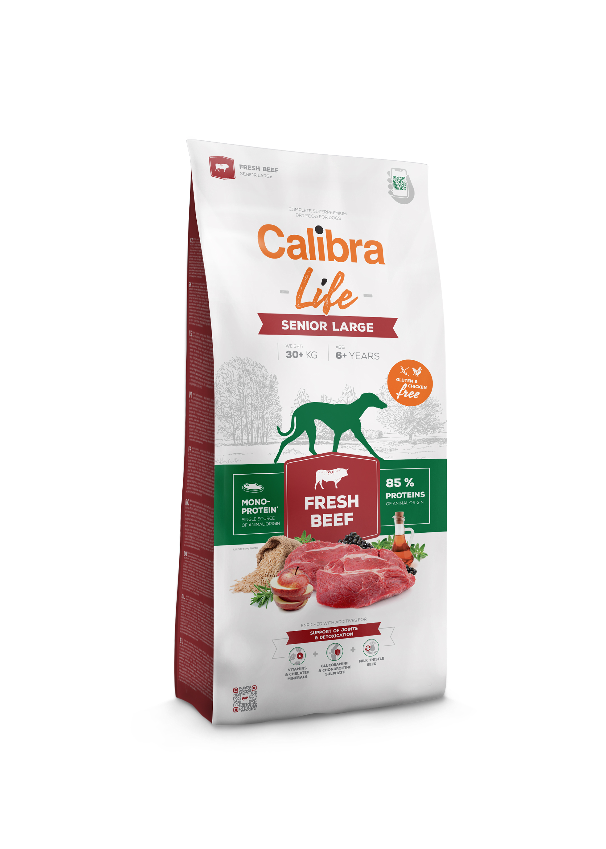 Calibra Dog Life Senior Large Fresh Beef 12 kg