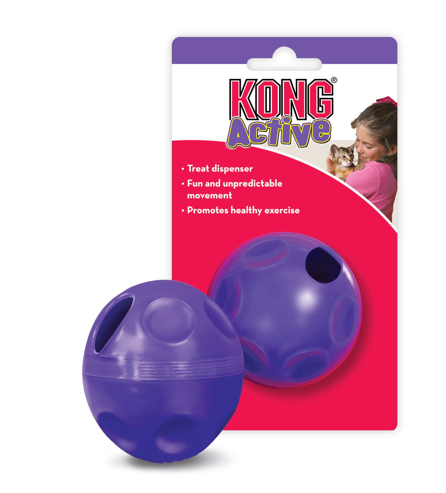KONG Cat Treat Ball 3 stk., PE4E