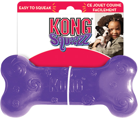 KONG Squeezz Bone, medium, 4 stk., PSN2